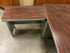 Vintage Steelcase Swamp Green Colored Wood Laminate Tanker Desk
