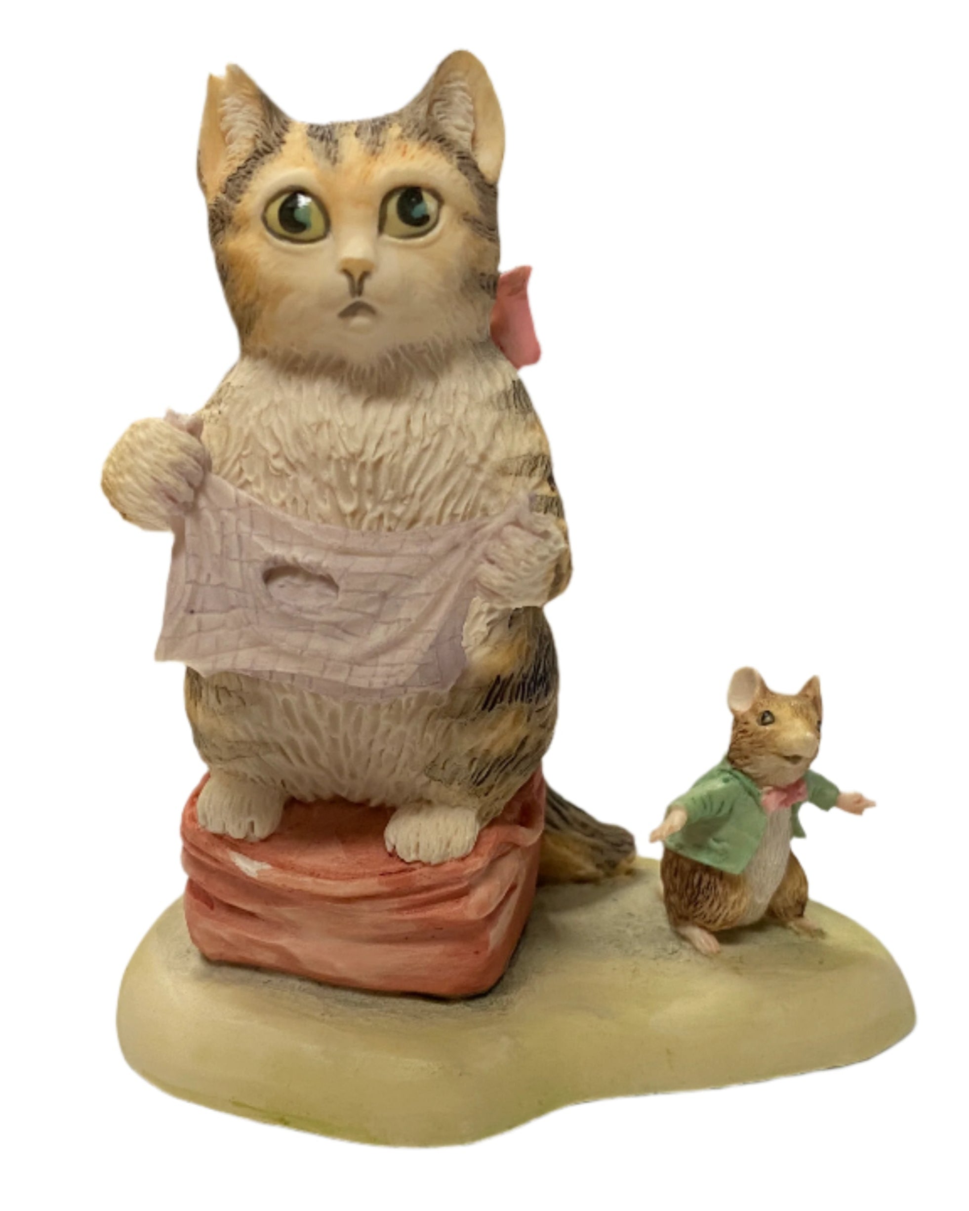 Vintage The World of Beatrix Potter Miss Moppet and the Mouse Figurine