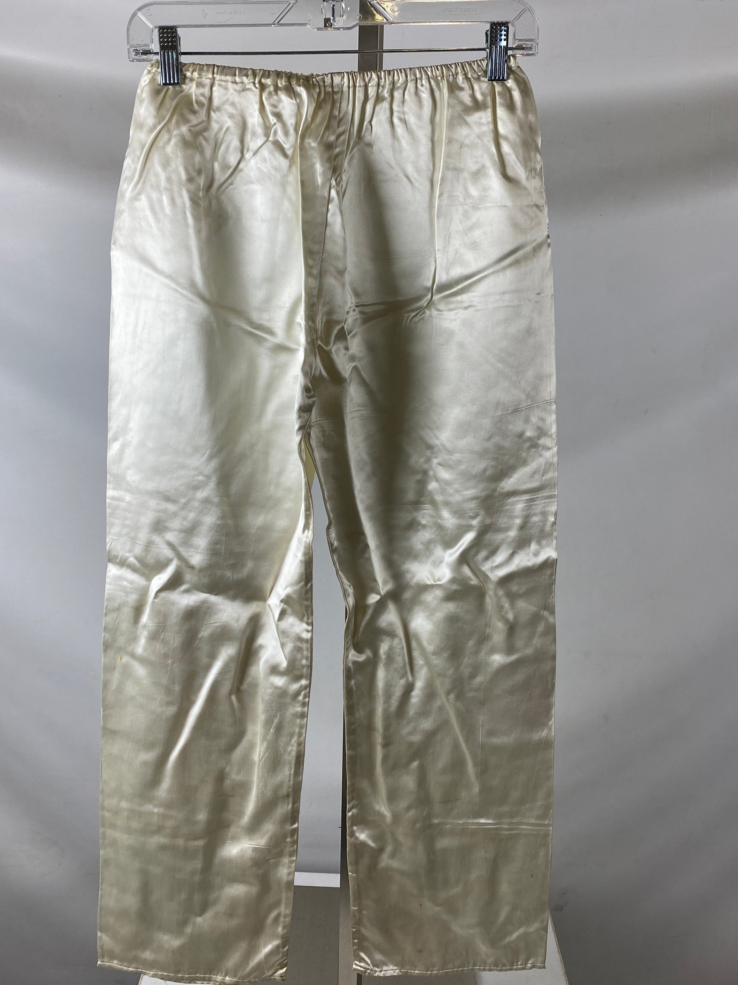 Vintage Vietnamese Cream Silk Pants