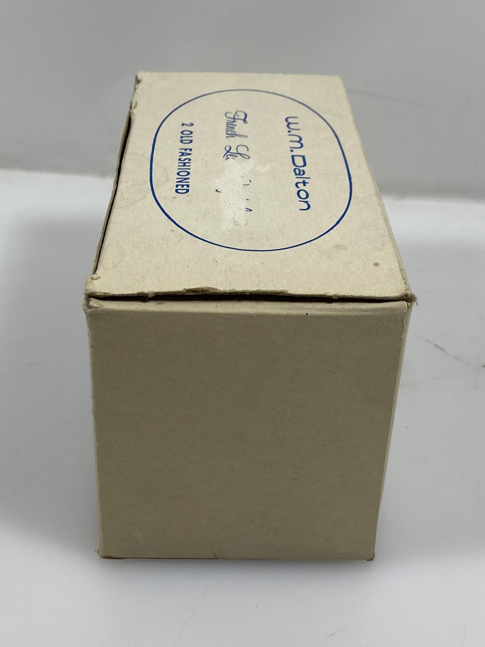 Vintage W.M. Dalton French Lead Crystal #5 2 Pack of Old Fashioned Glasses *New*