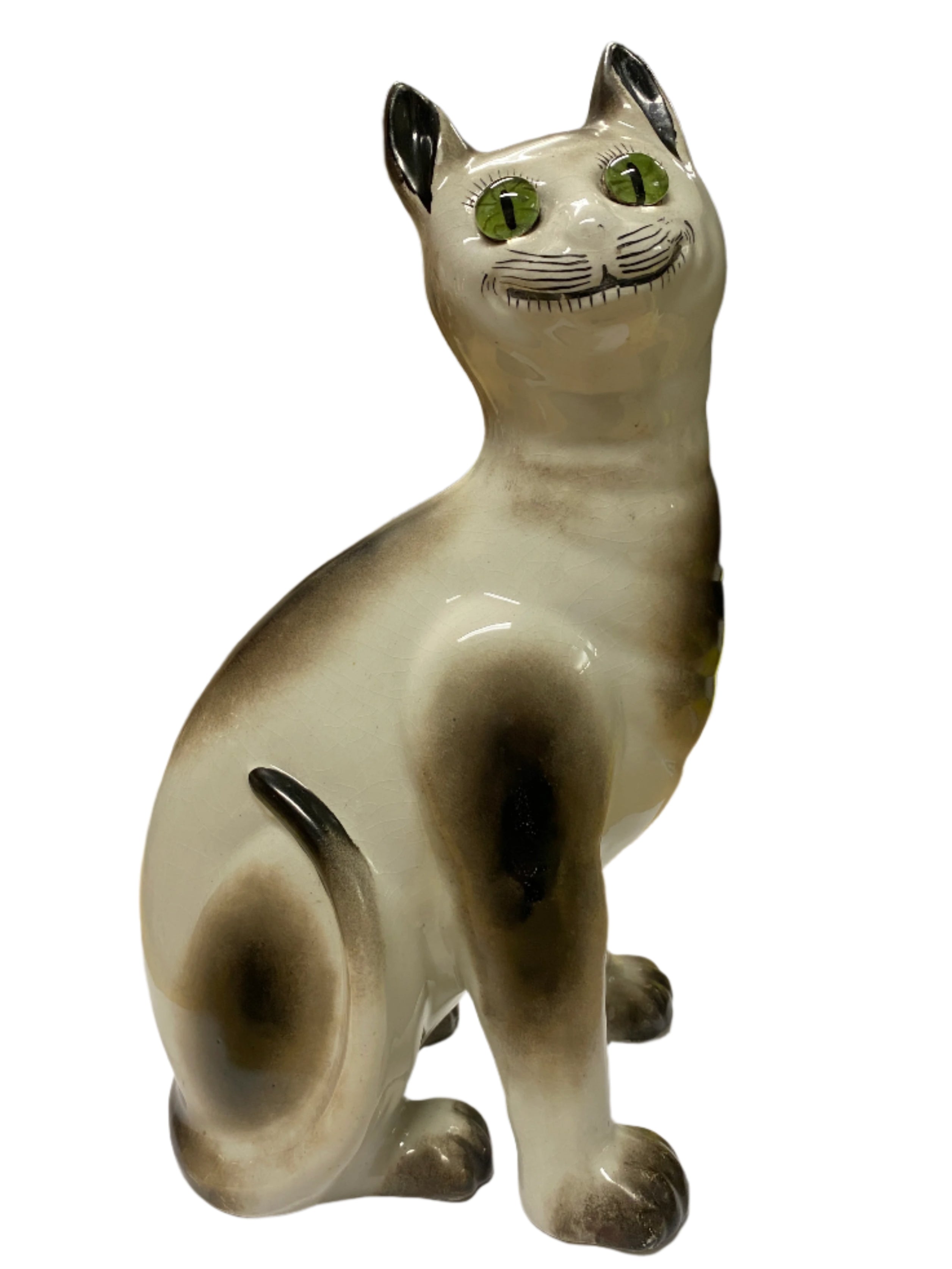 Vintage Wemyss Pottery Siamese Cat Figurine