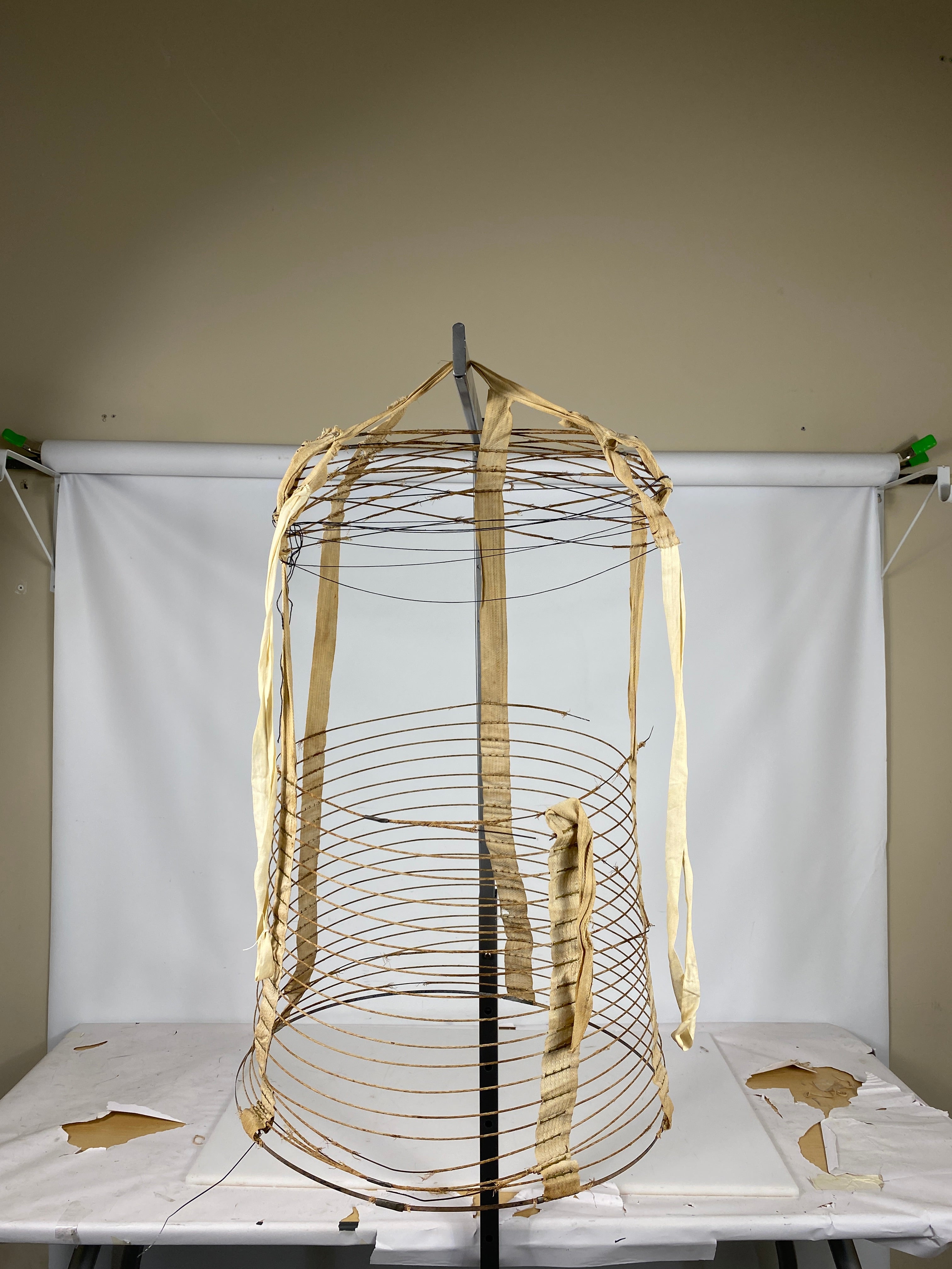 Vintage Wire Bustle Cage Hoop Skirt #2
