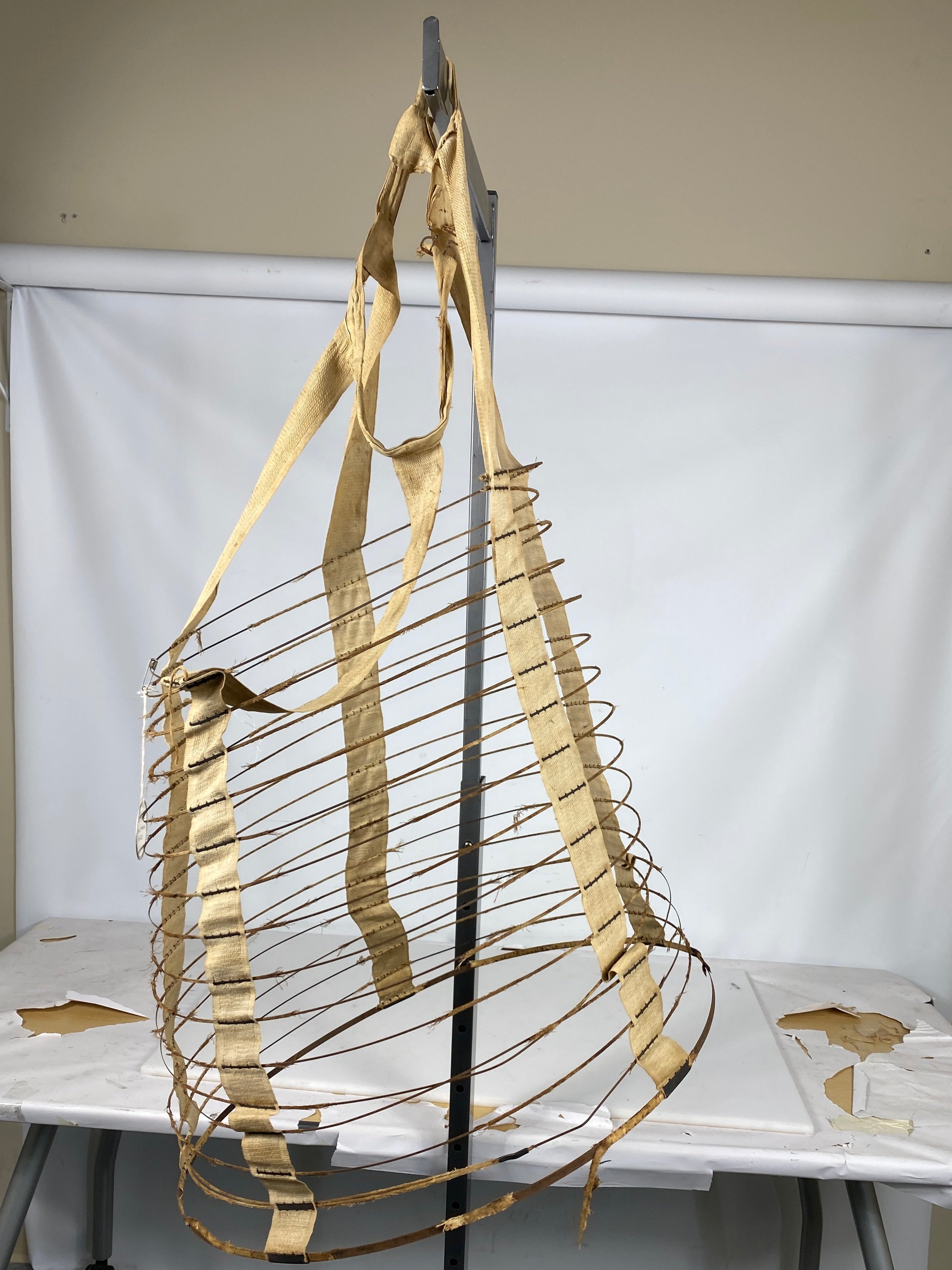Vintage Wire Bustle Cage Hoop Skirt #4
