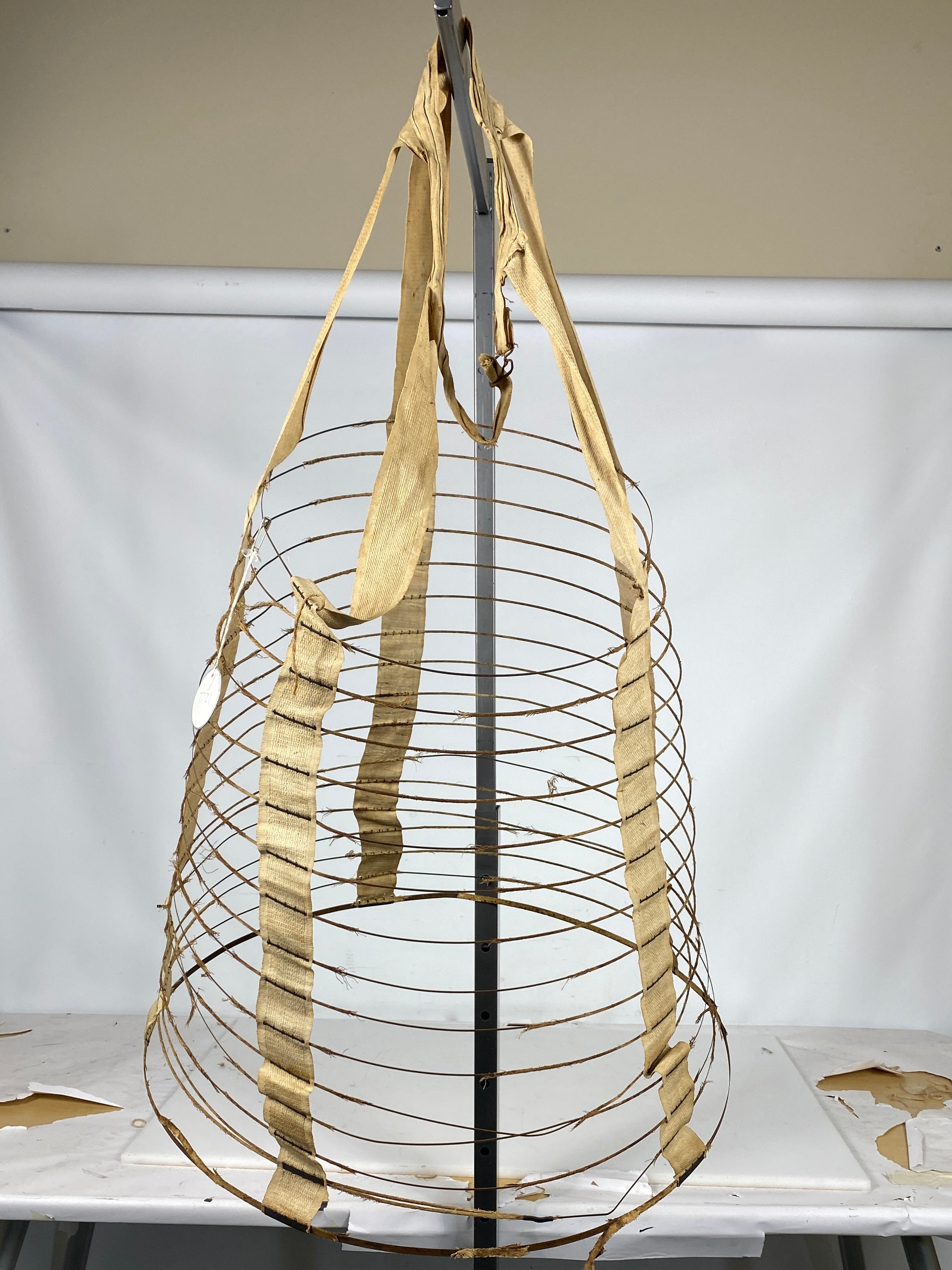 Vintage Wire Bustle Cage Hoop Skirt #4