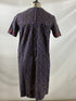Vintage Women's Blue Flower Print Dress