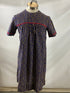 Vintage Women's Blue Flower Print Dress