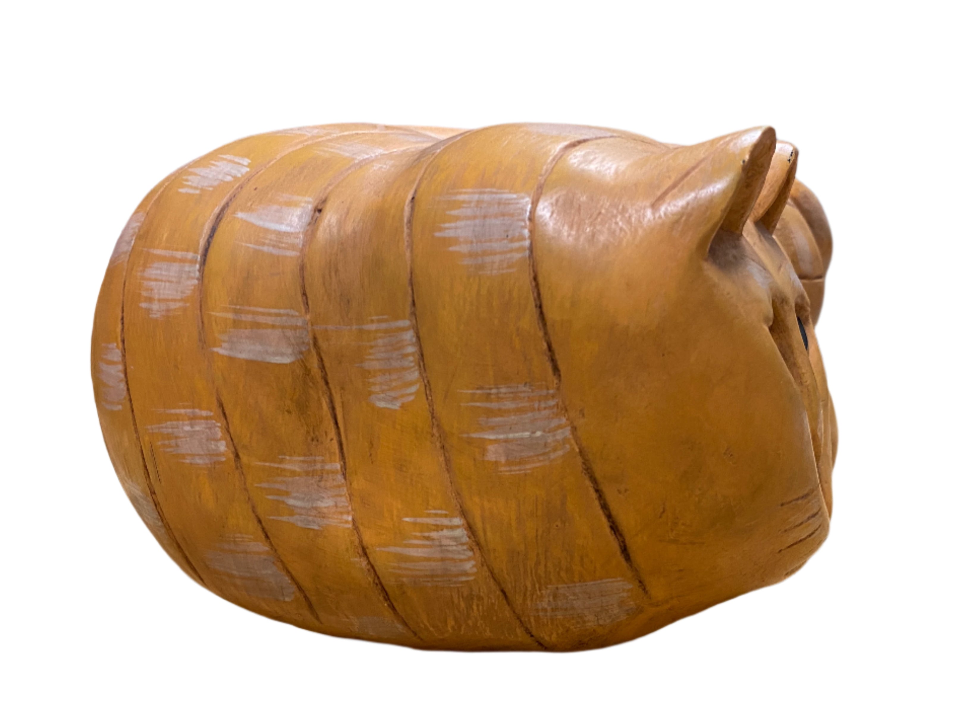 Vintage Wooden Cat Figurine