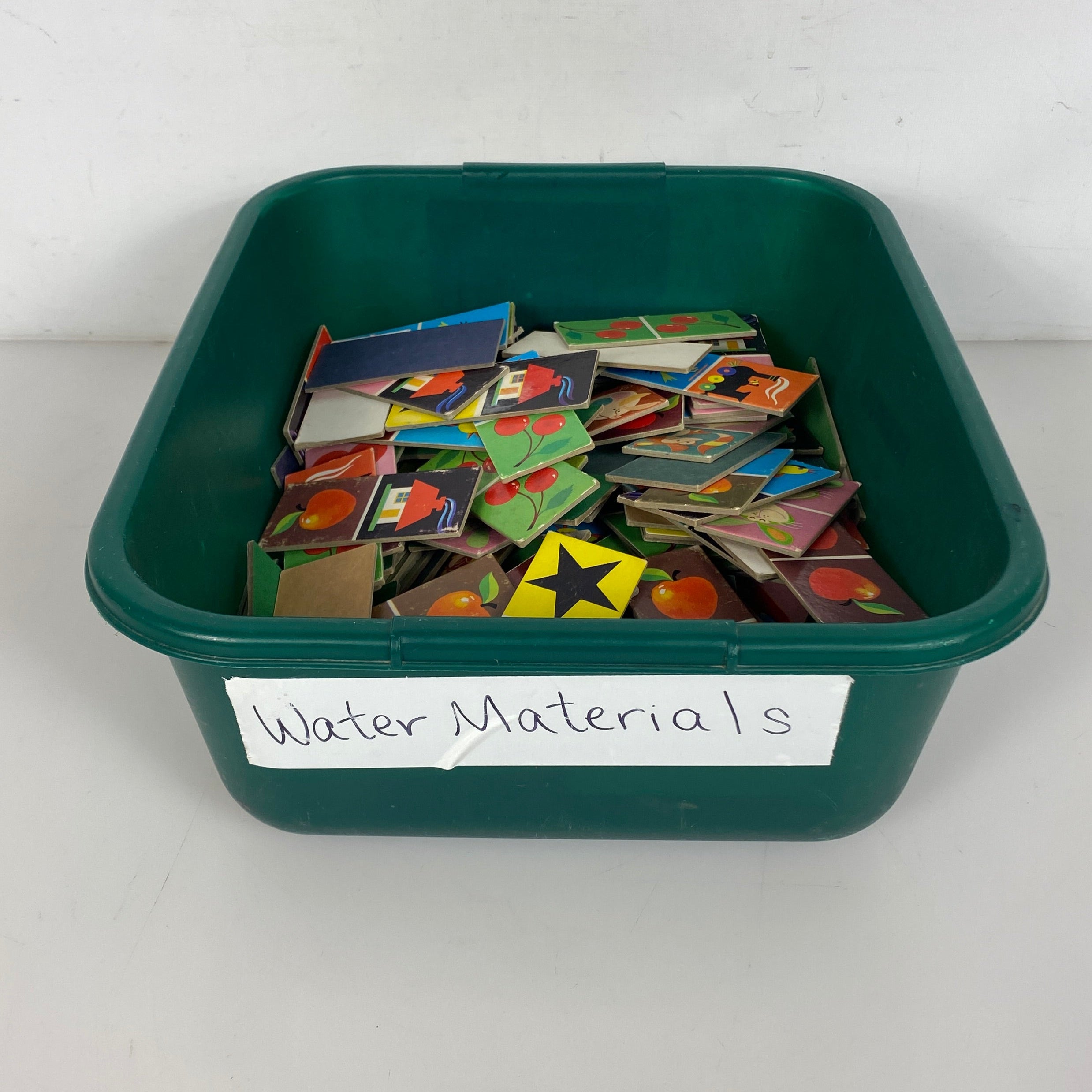 Vintage Word Image Match Cardboard Tiles