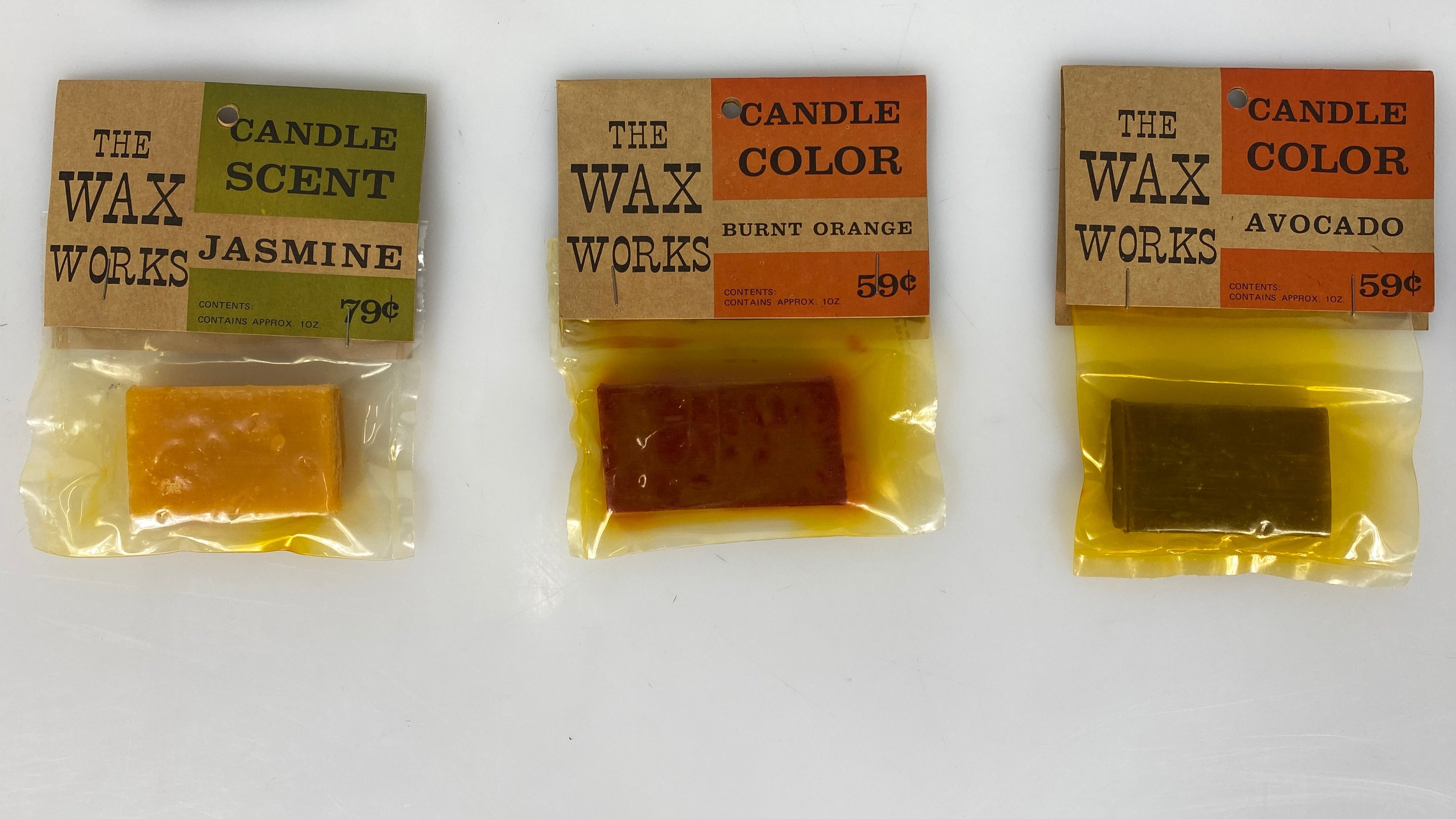Vintage Yaley Wax and Candle Making Set of 12