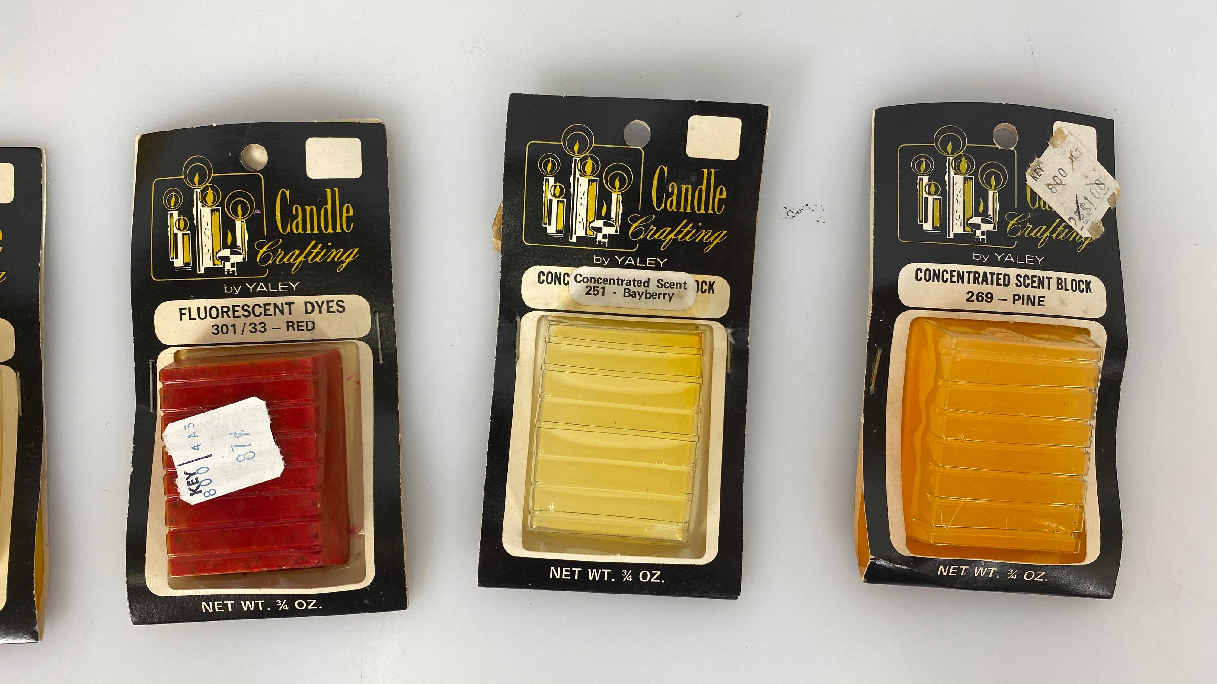 Vintage Yaley Wax and Candle Making Set of 12