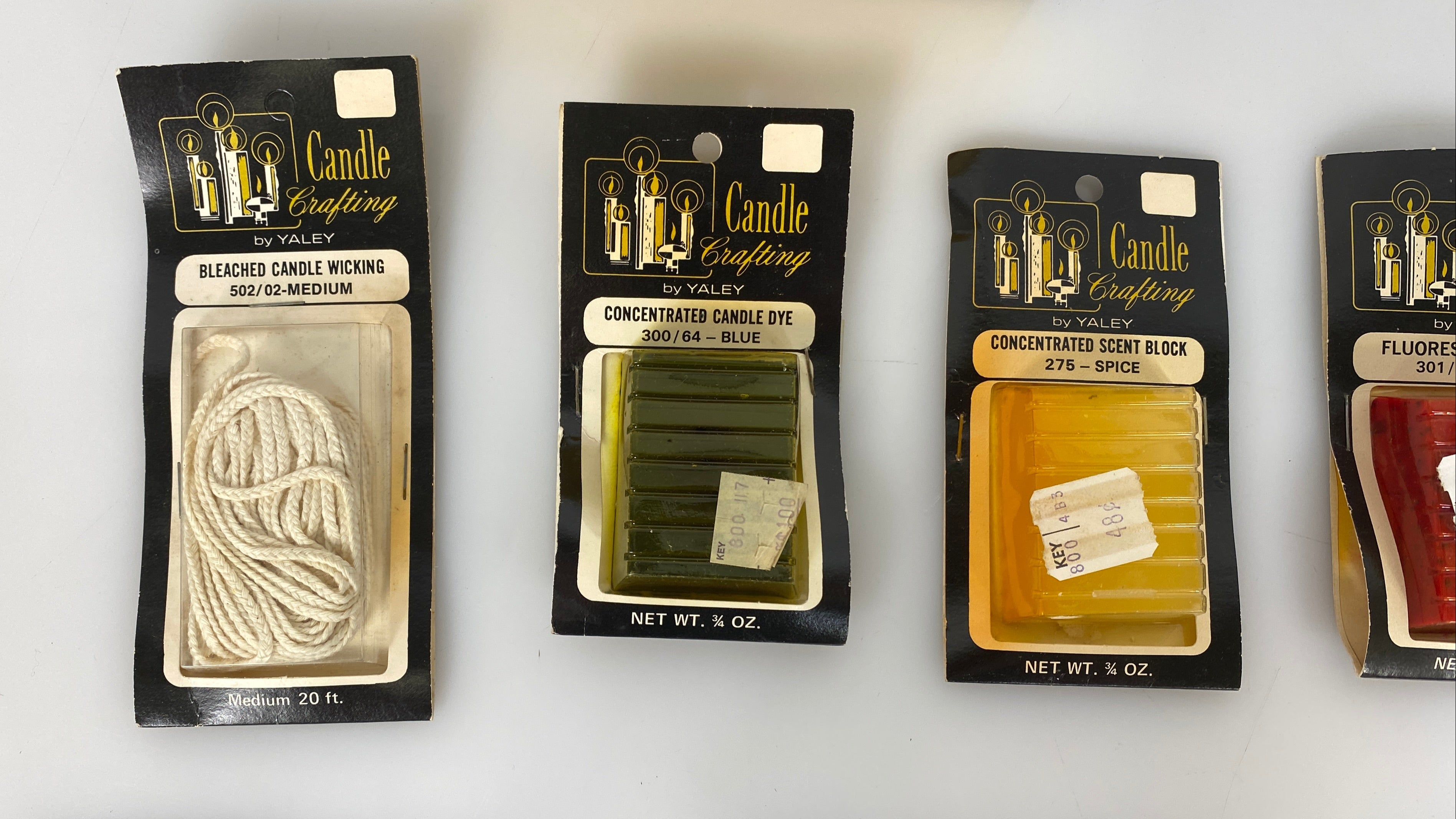 Vintage Yaley Wax and Candle Making Set of 12