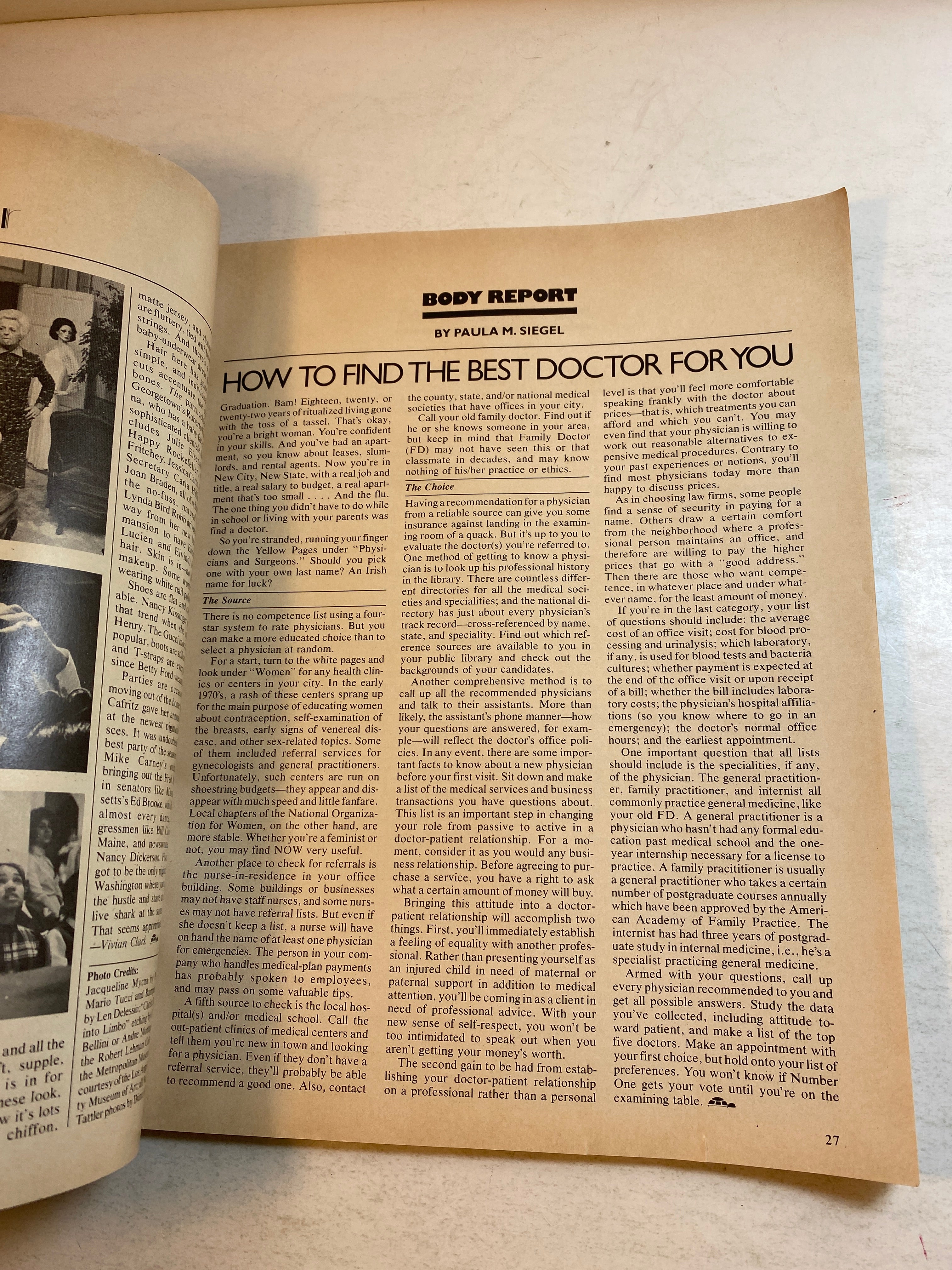 Viva International Women's Magazine April 1976