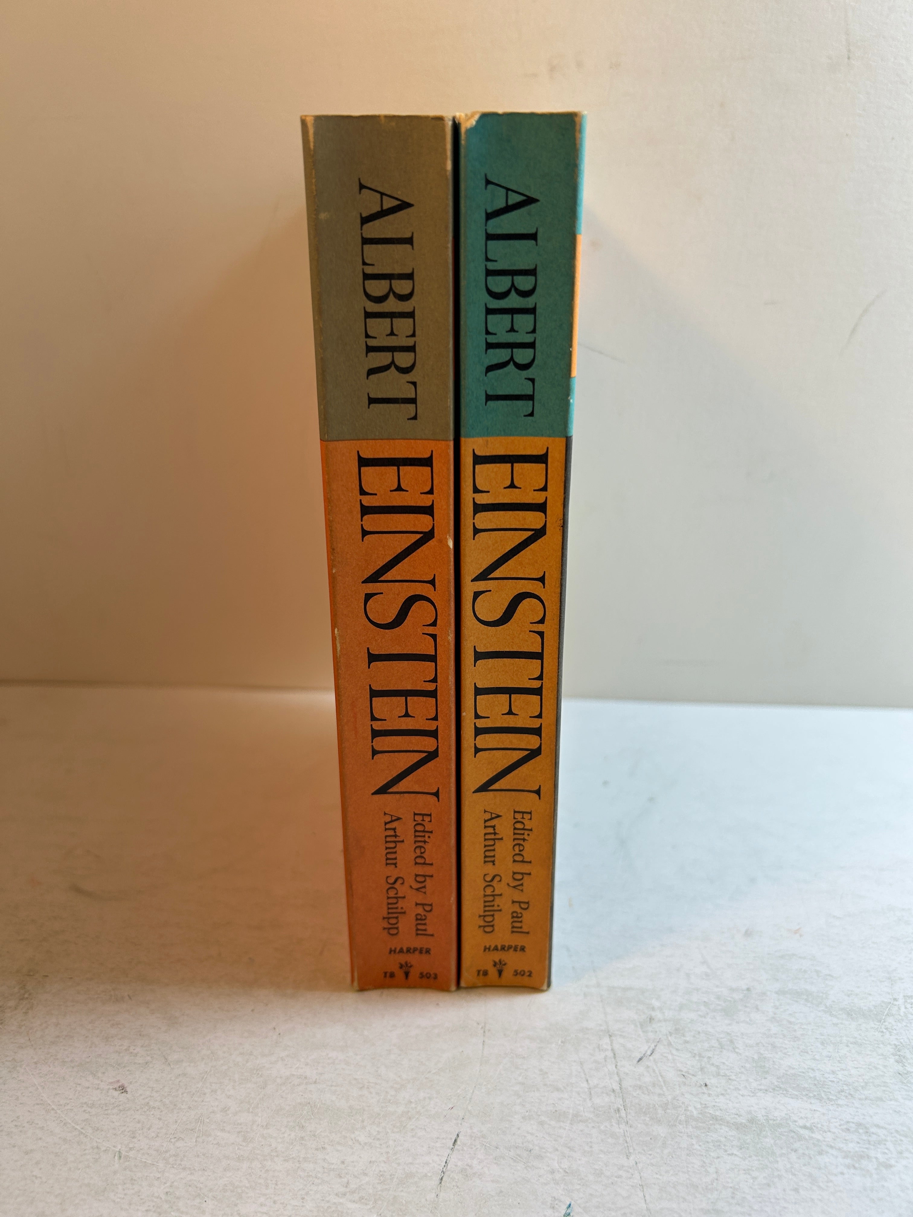 Vol I-II Albert Einstein Philosopher Scientist by Paul Arthur Schilpp SC