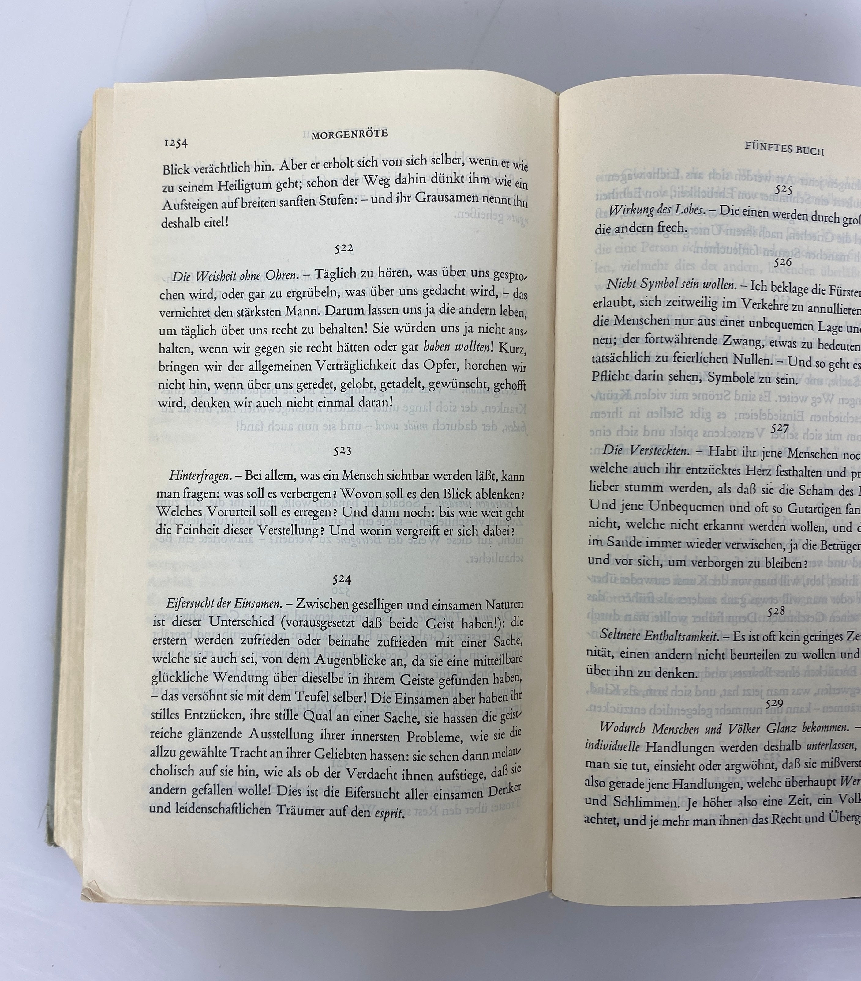 Vols I & III Friedrich Nietzsche Works in 3 Volumes in German 1960 Ex-Library