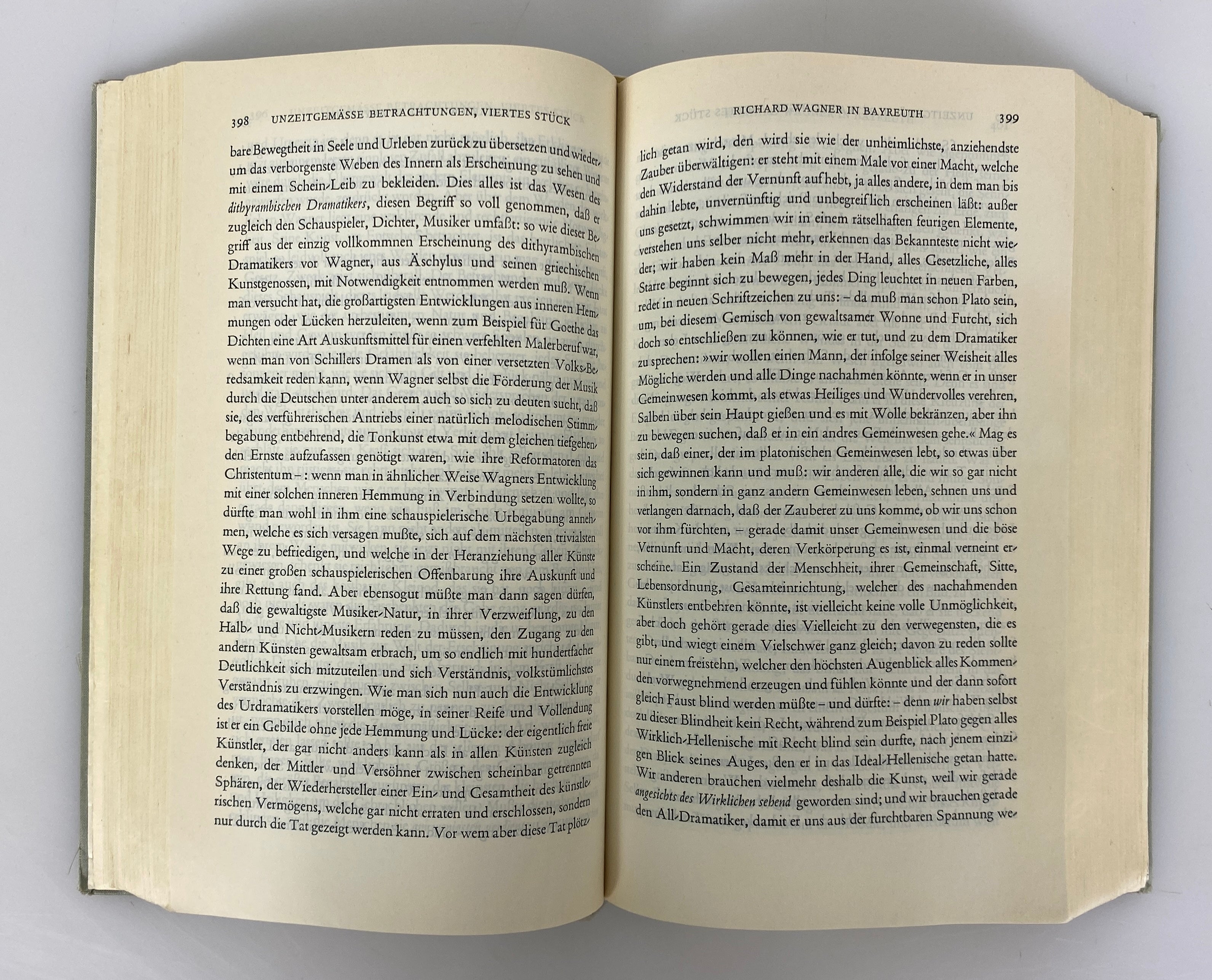 Vols I & III Friedrich Nietzsche Works in 3 Volumes in German 1960 Ex-Library