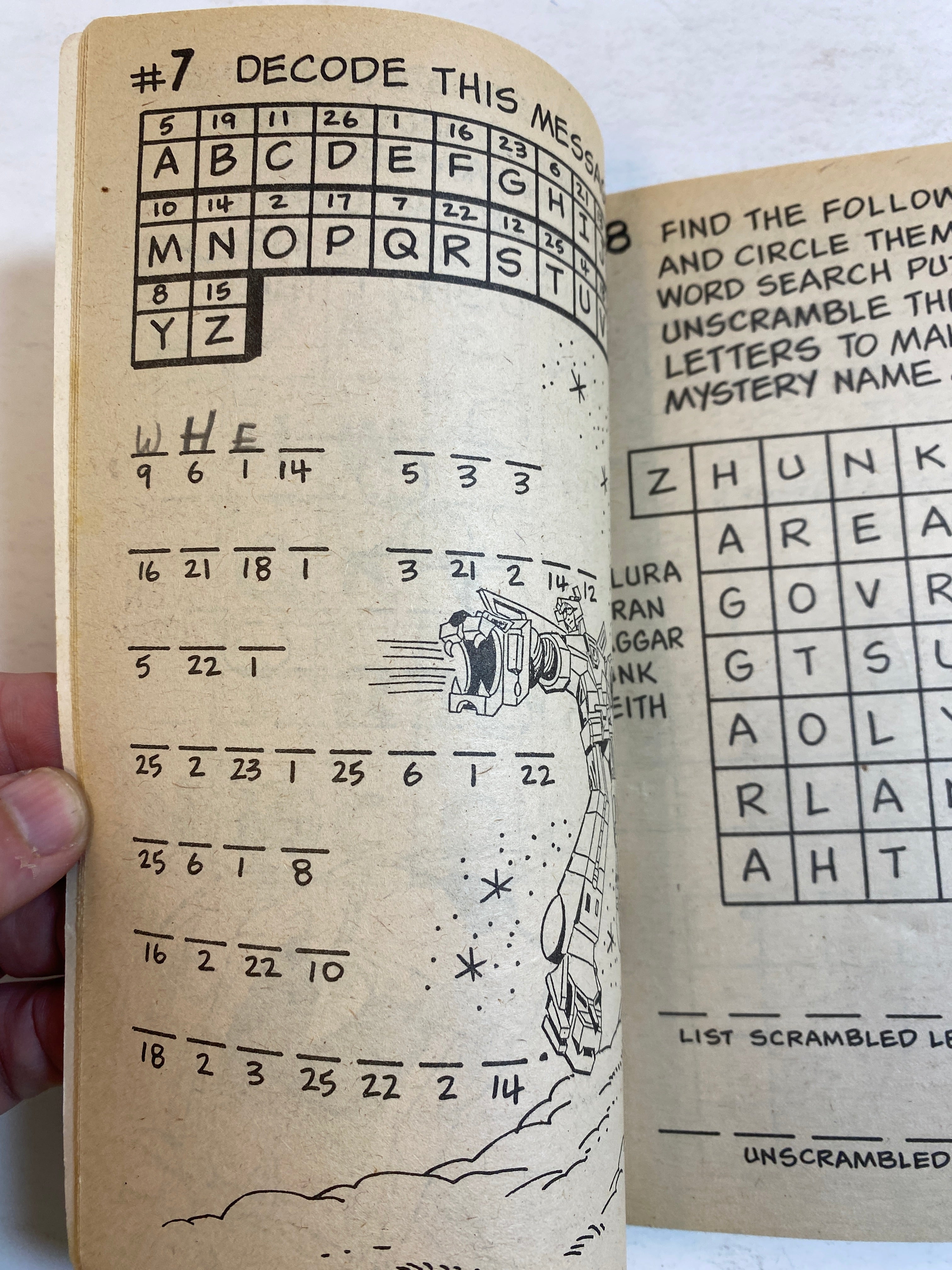 Voltron Vintage ActivityBook 1985
