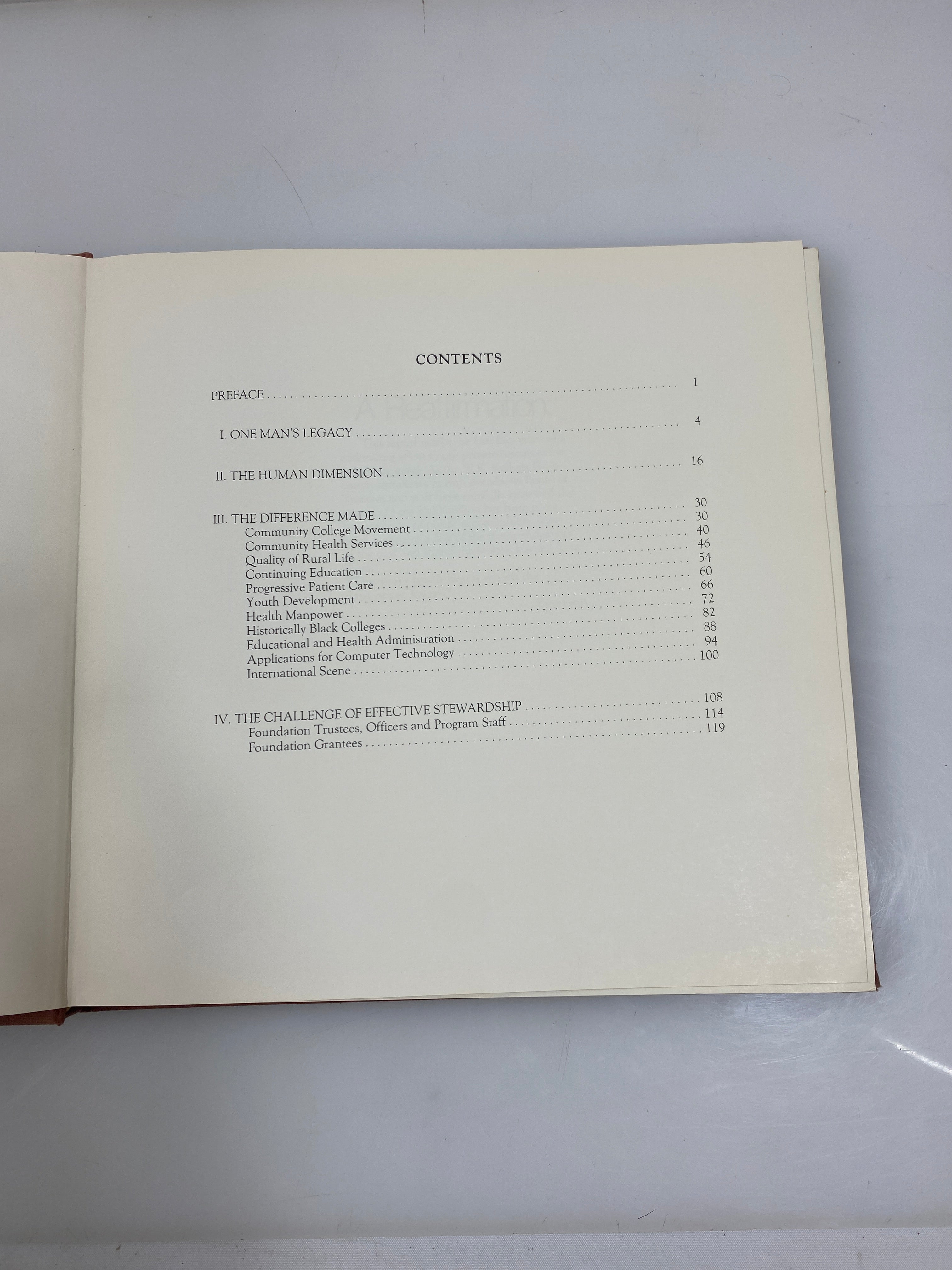 W.K. Kellogg Foundation the First Half-Century 1930-1980 Ex-library HC