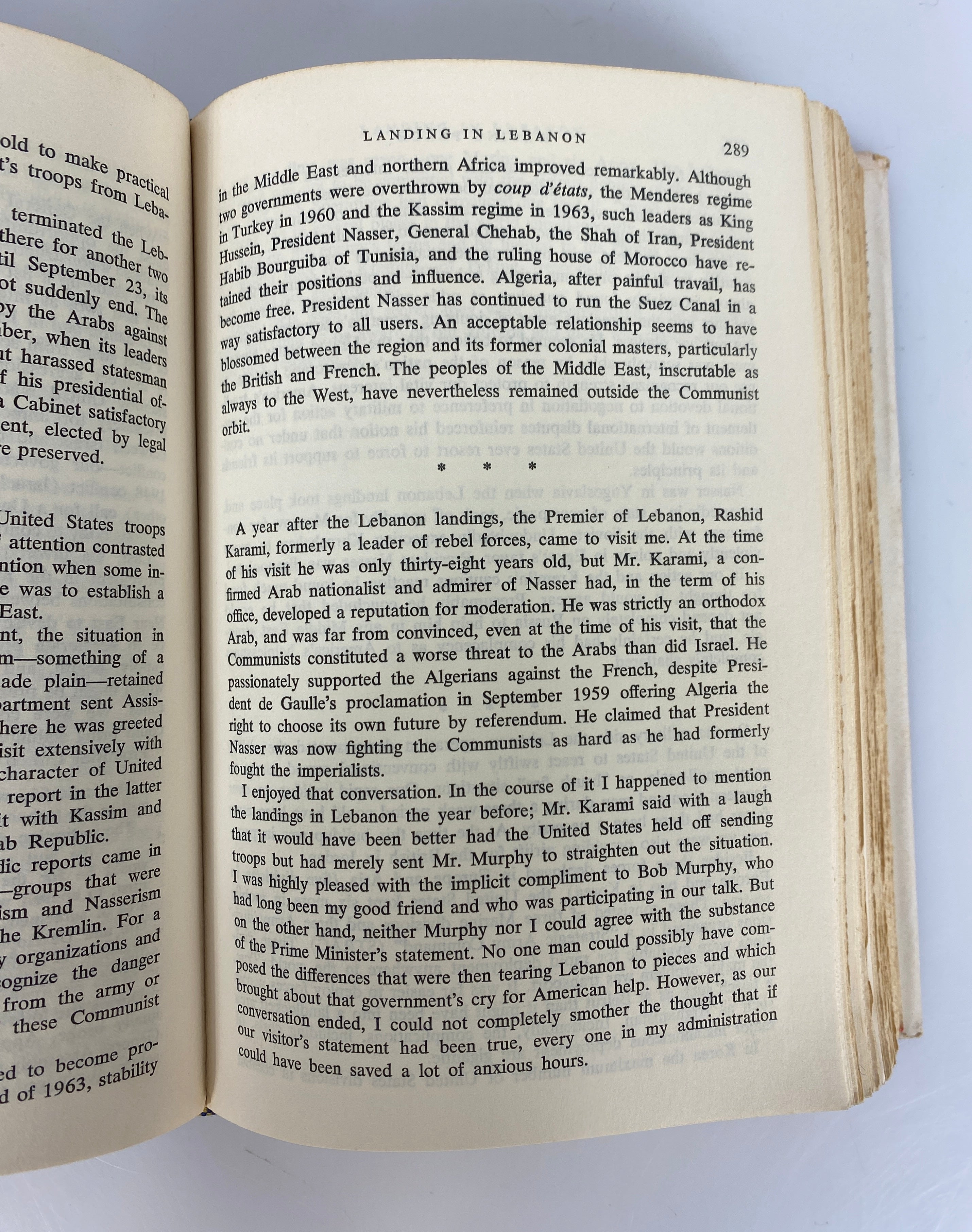 Waging Peace by Dwight D. Eisenhower The White House Years 1965 BCE HC DJ