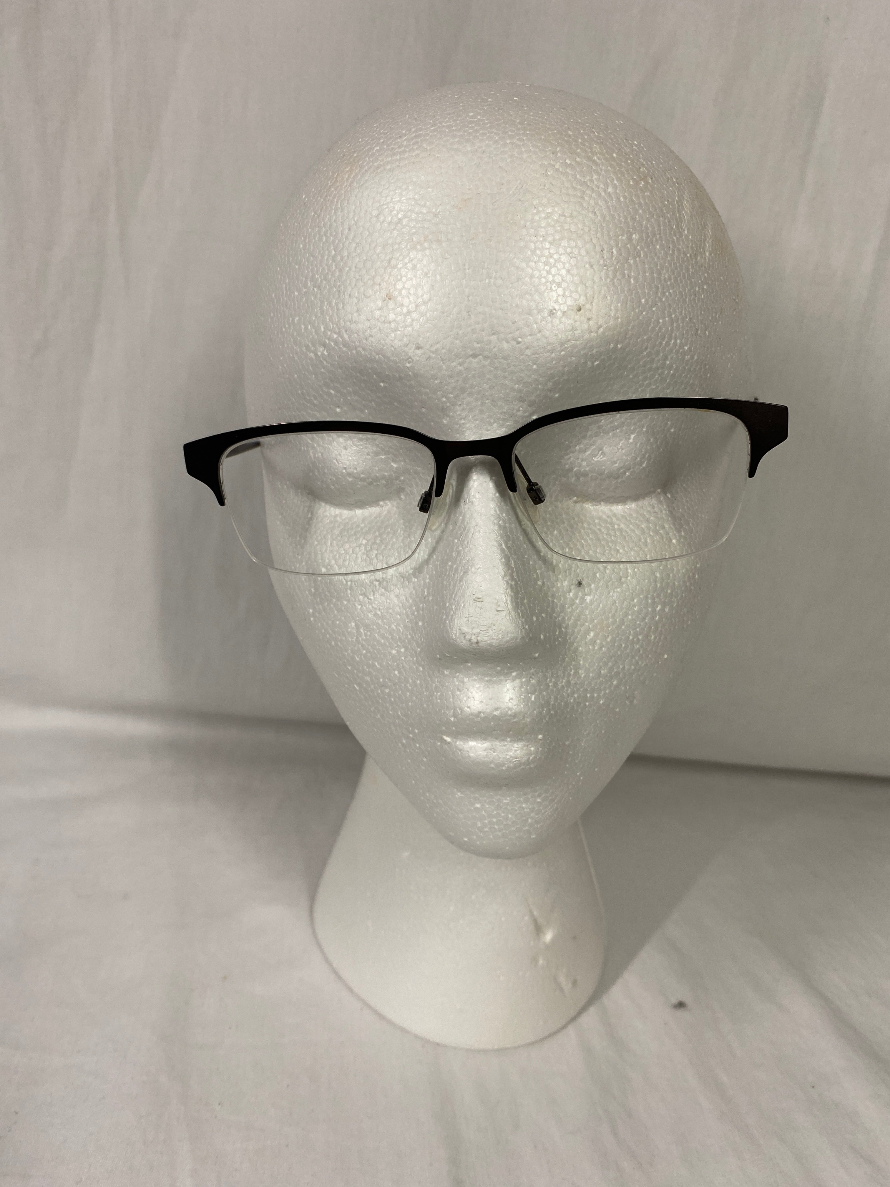 Warby Parker Eyeglasses Frame James M2306 Brown Rectangular Half Rim
