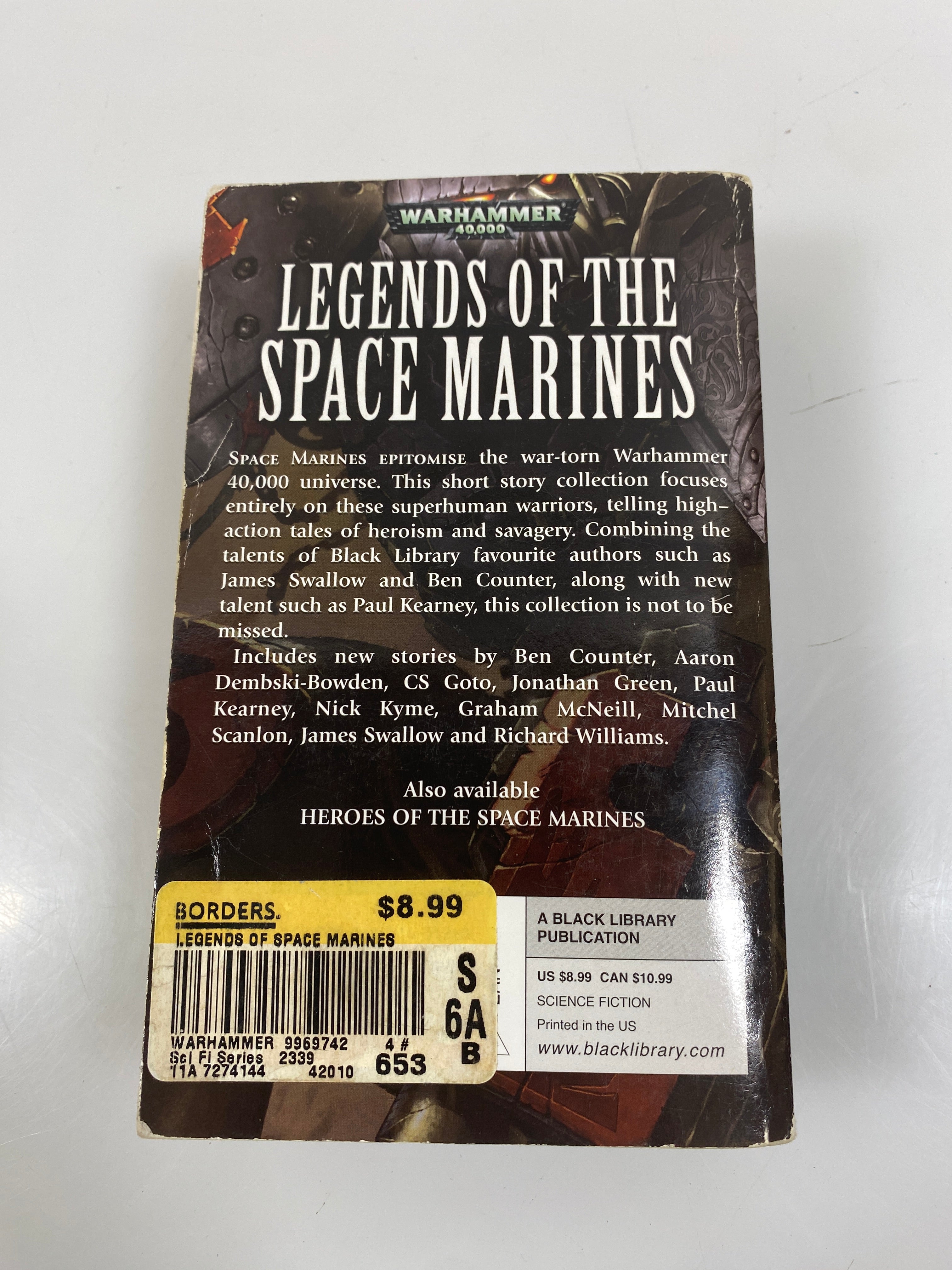 Warhammer 40k Legends of the Space Marines SC 2010