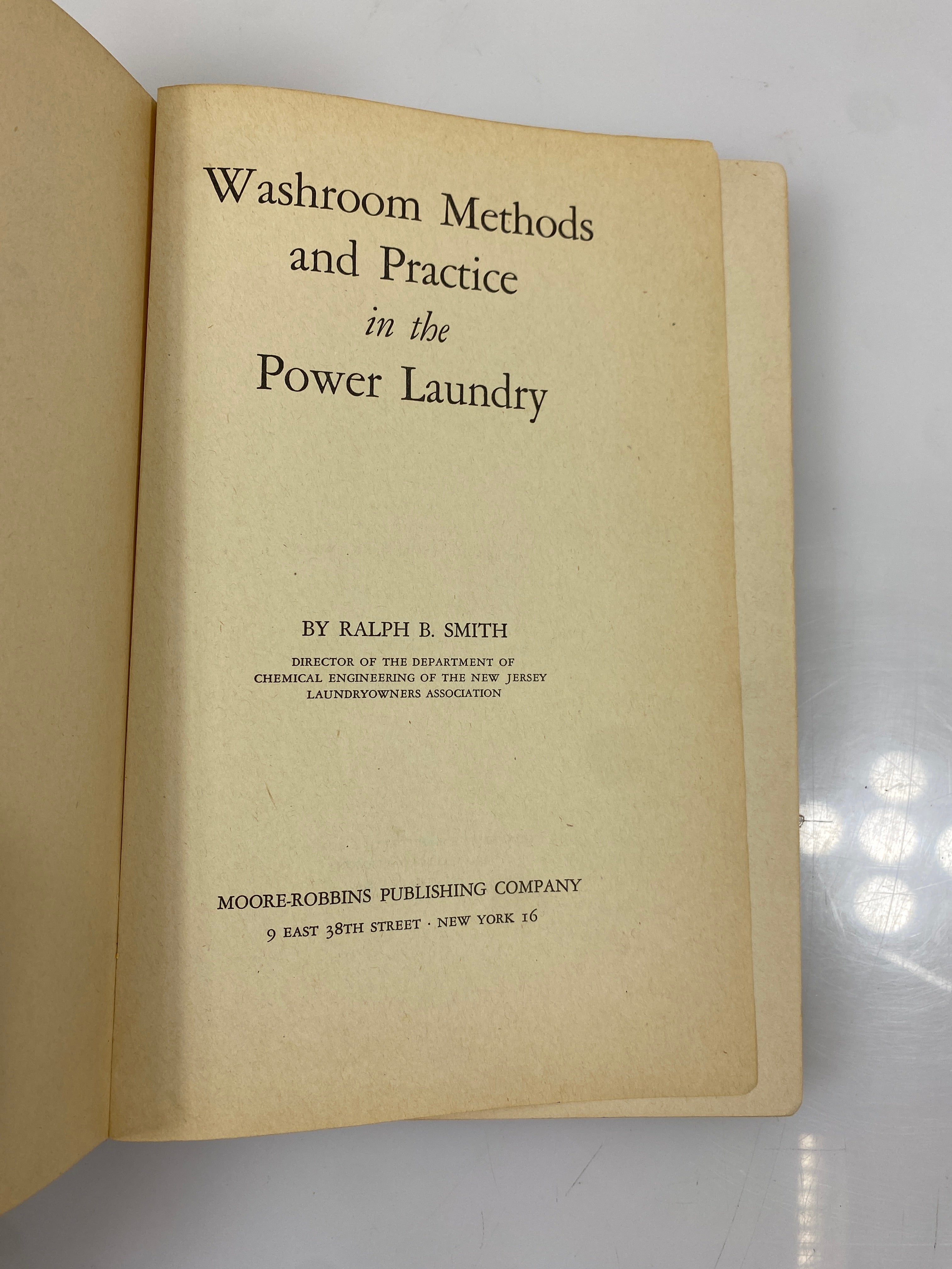 Washroom Methods & Practices in the Power Laundry Rare 1948 HC