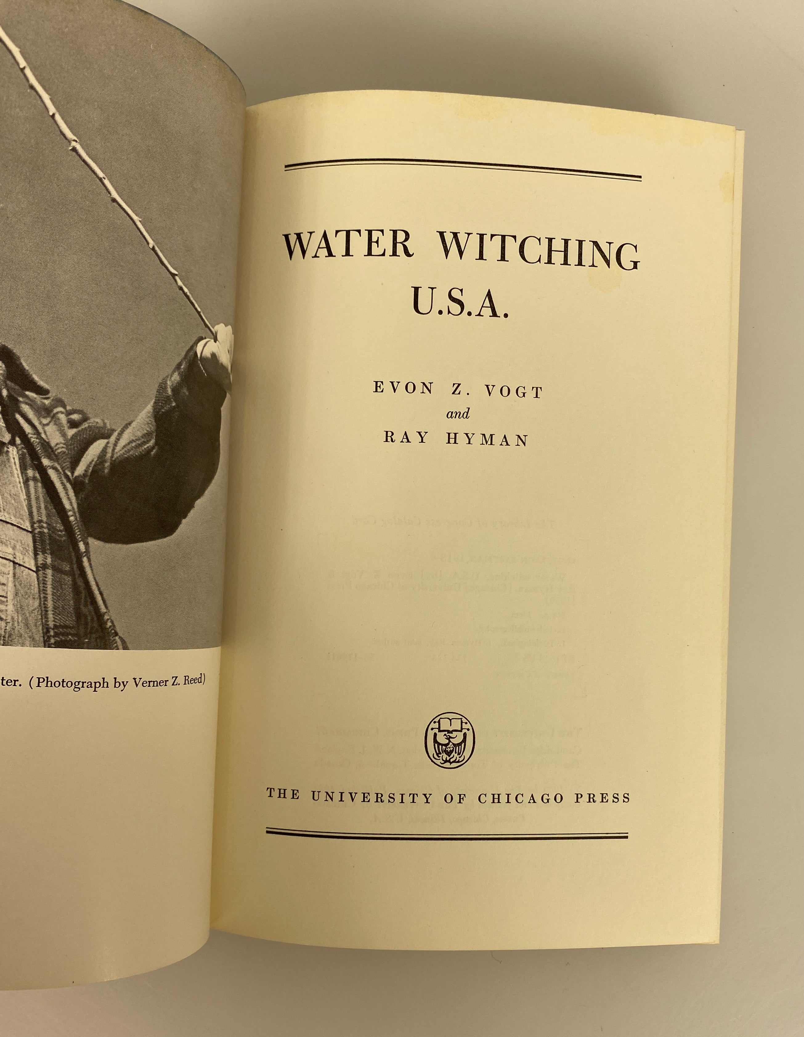 Water Witching USA by Vogt/Hyman 1959 Vintage HC DJ