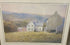 Watercolor Painting of a Farm House and Barn