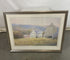 Watercolor Painting of a Farm House and Barn