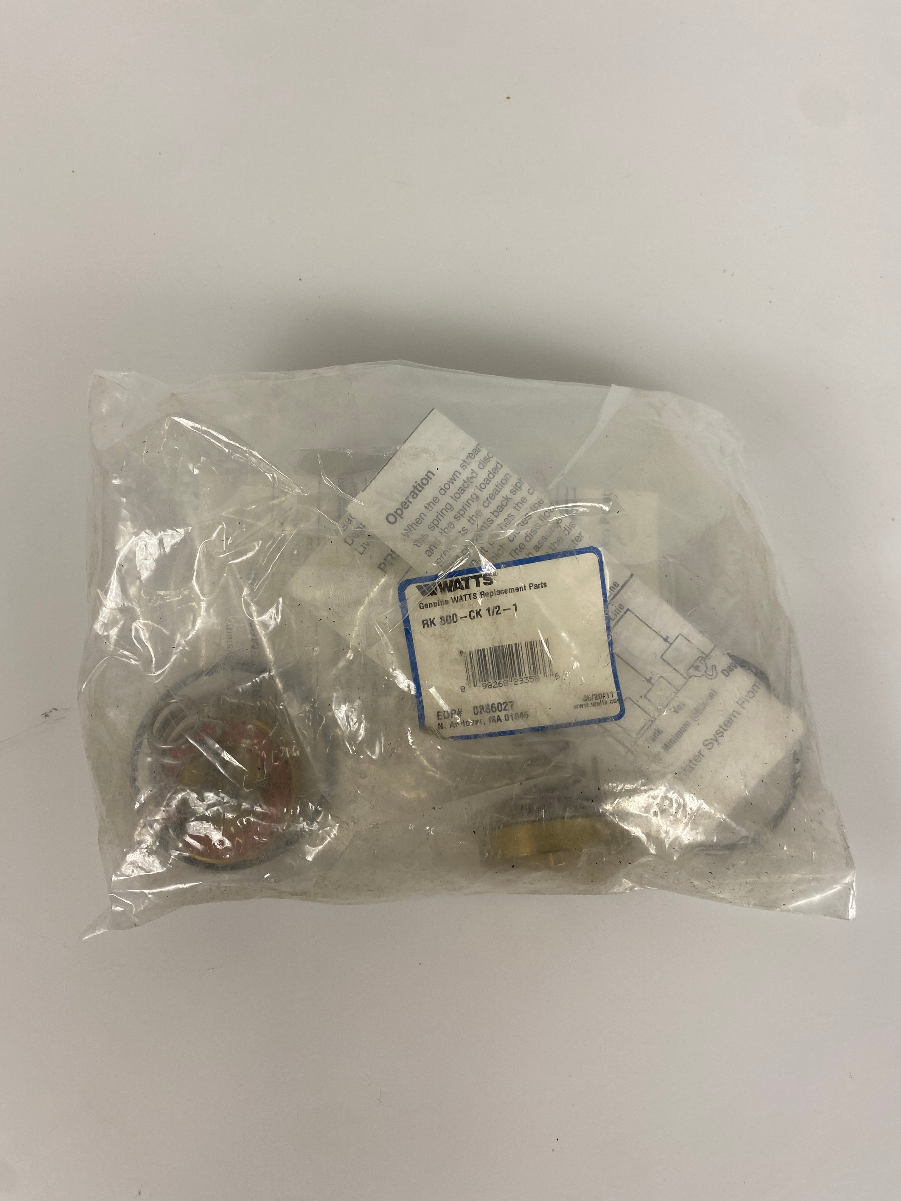 Watts Repair Kit 800 1/2x1" Check Disc Pack of 2 Kits