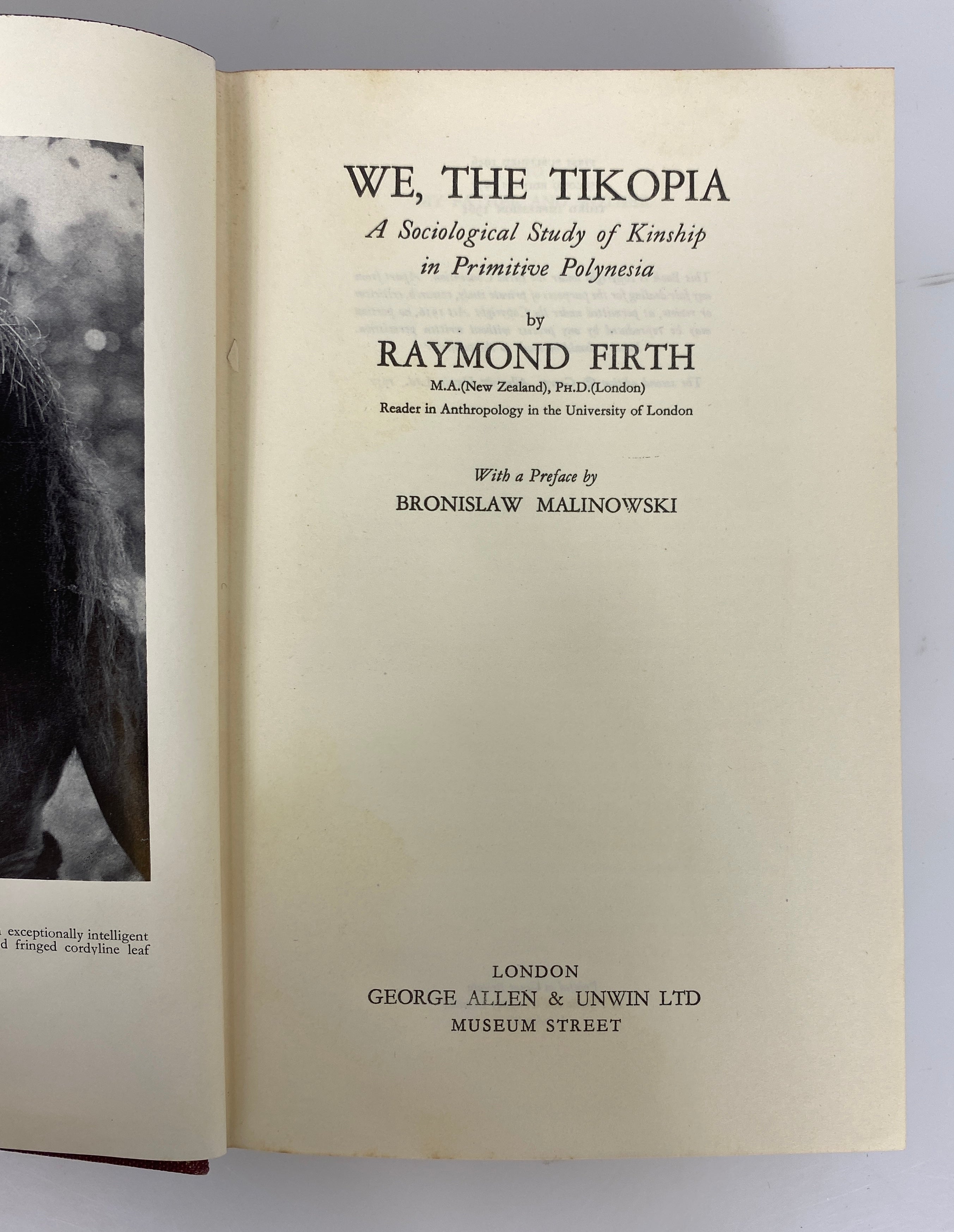 We the Tikopia by Raymond Firth 1961 Third Impression HC DJ