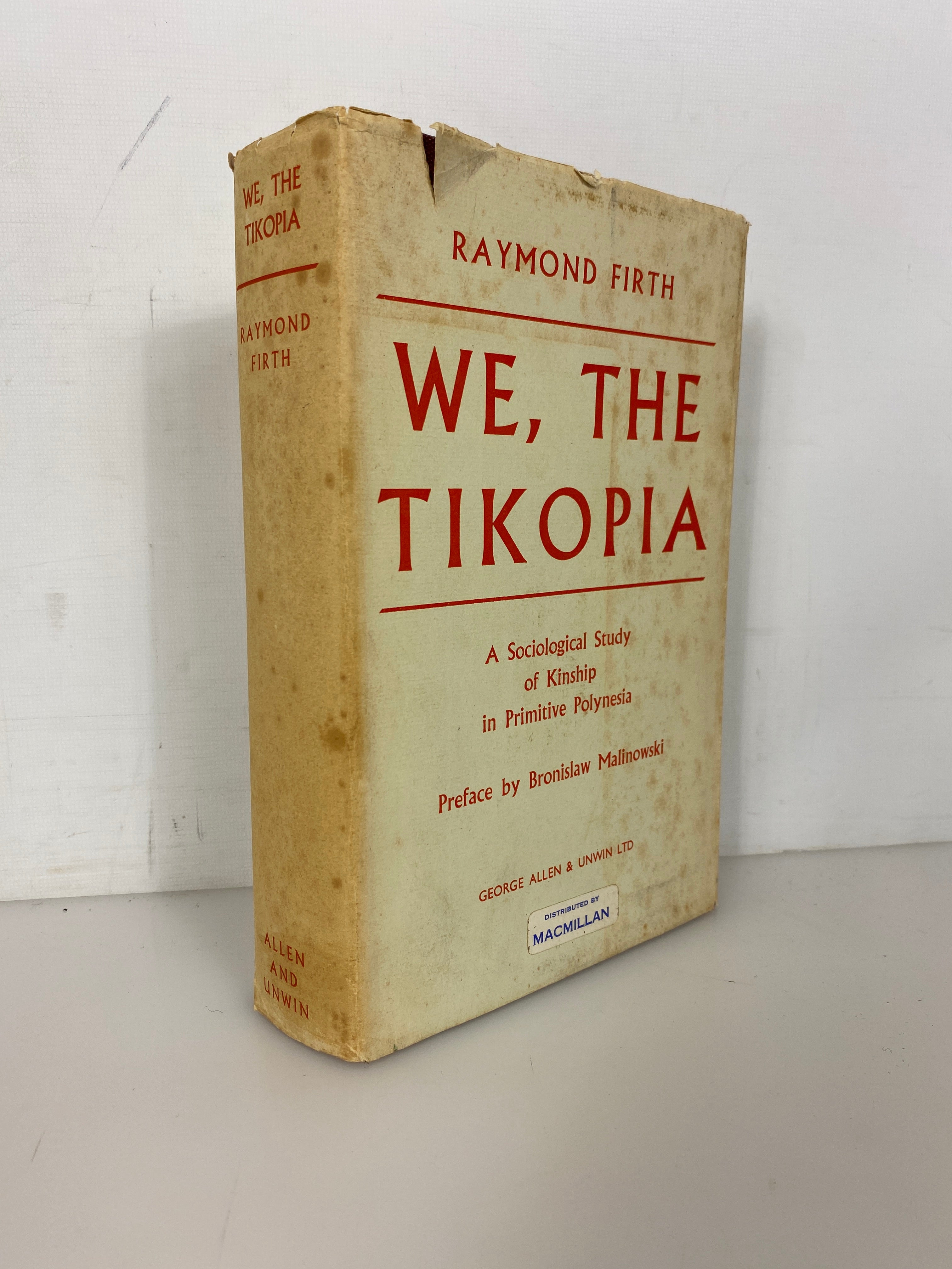 We the Tikopia by Raymond Firth 1961 Third Impression HC DJ