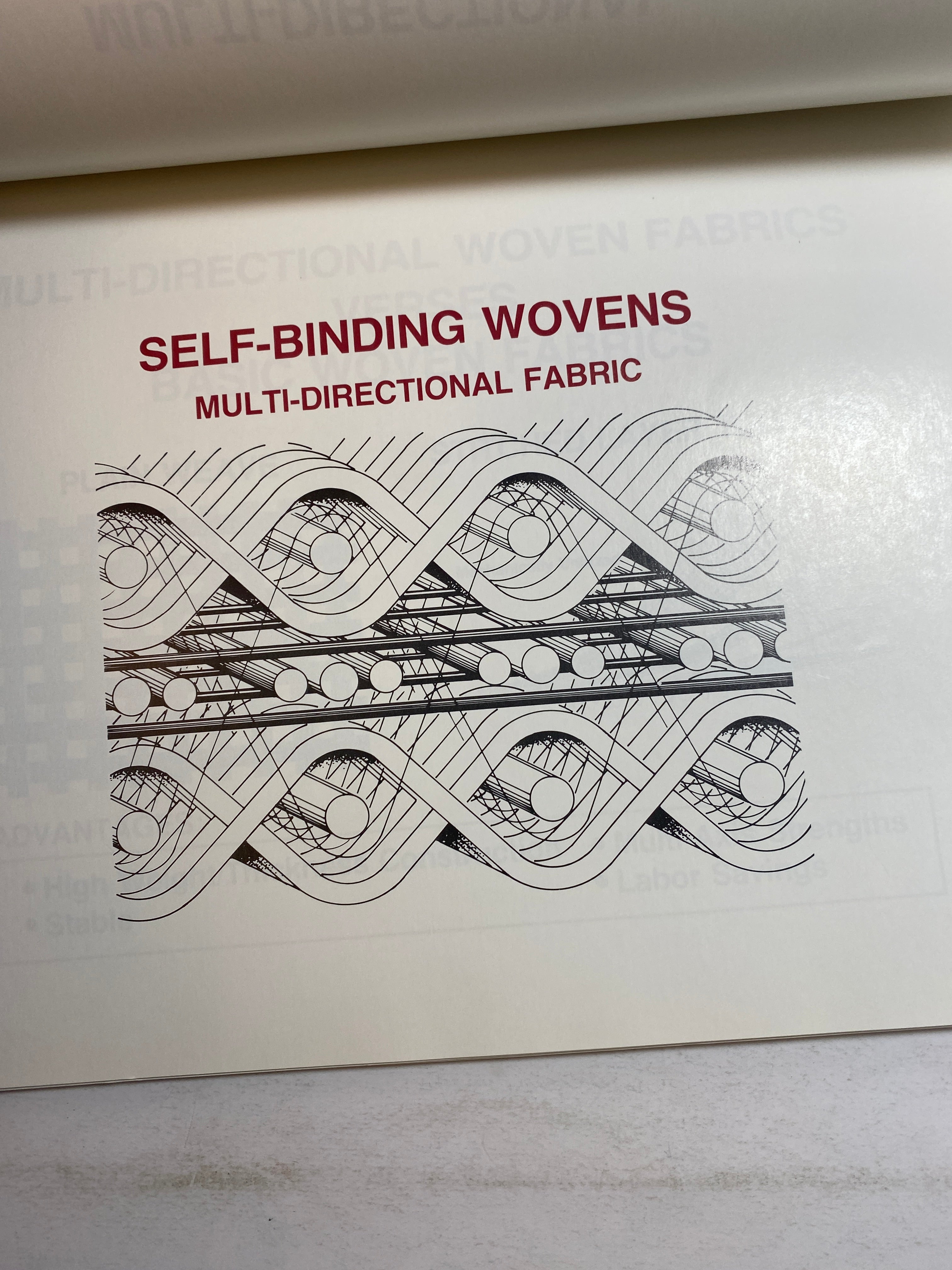 Weav Rite Engineered Fabrics Sample packet