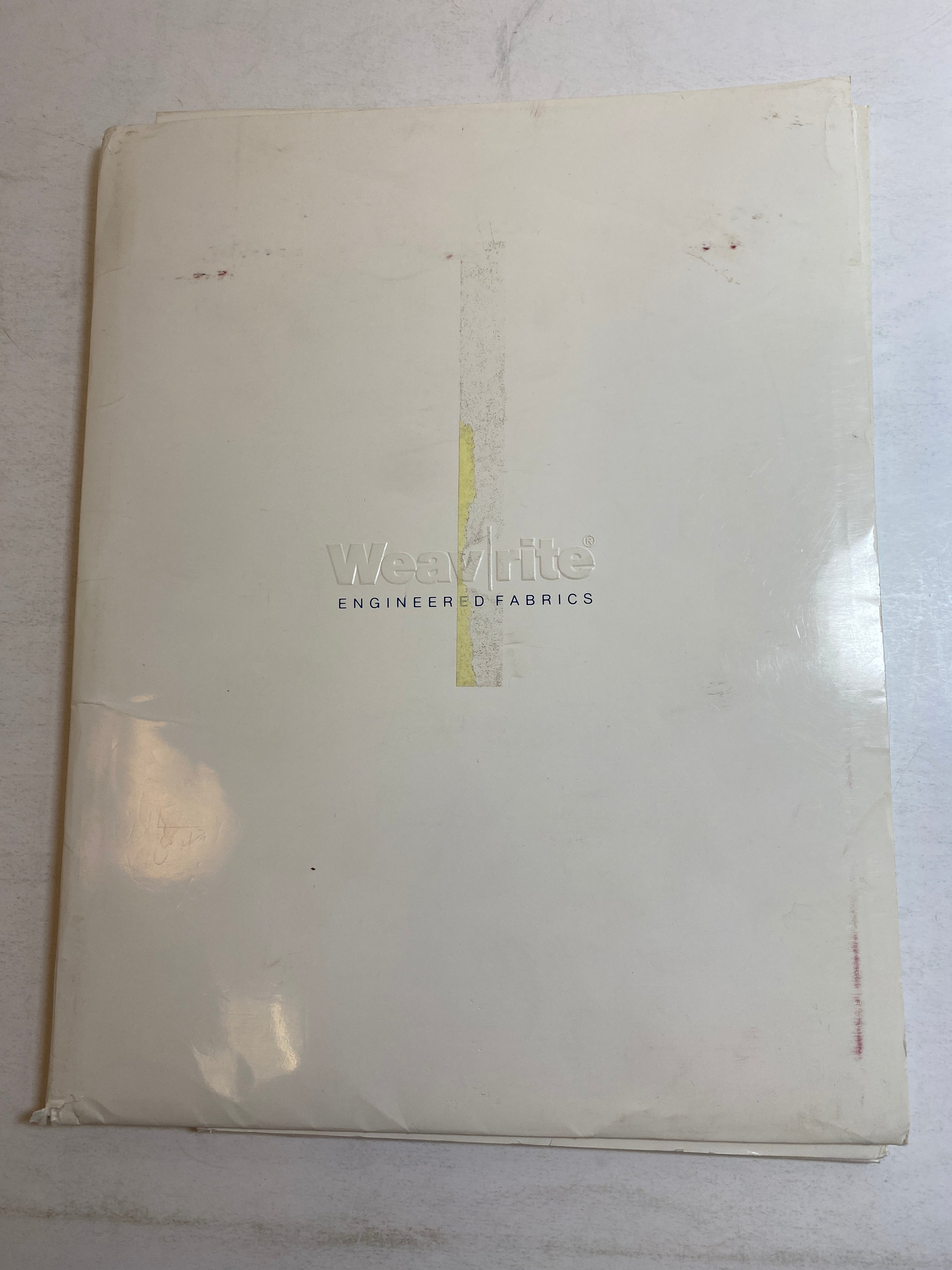 Weav Rite Engineered Fabrics Sample packet