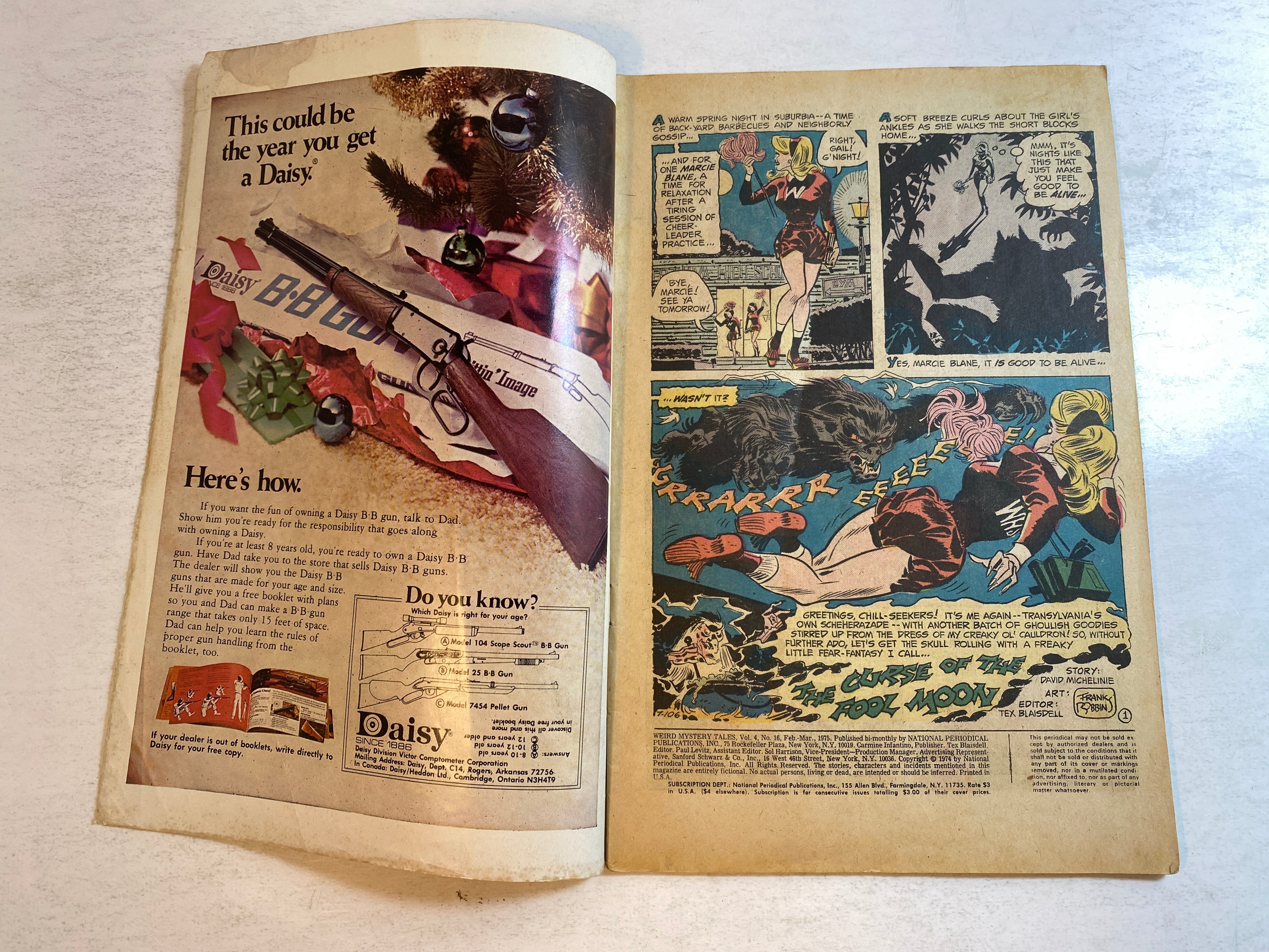 Weird Mystery 16 DC Comics 1975