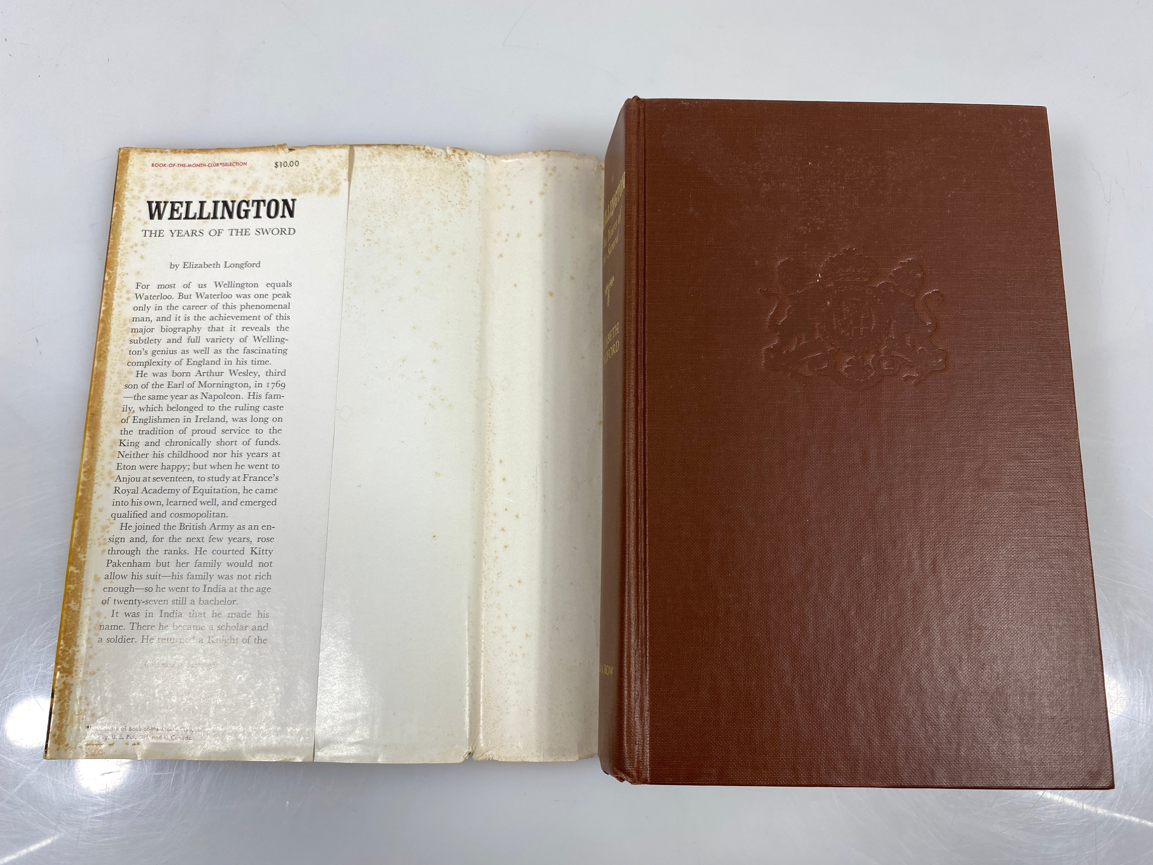 Wellington The Years of the Sword by Longford 1969 HCDJ