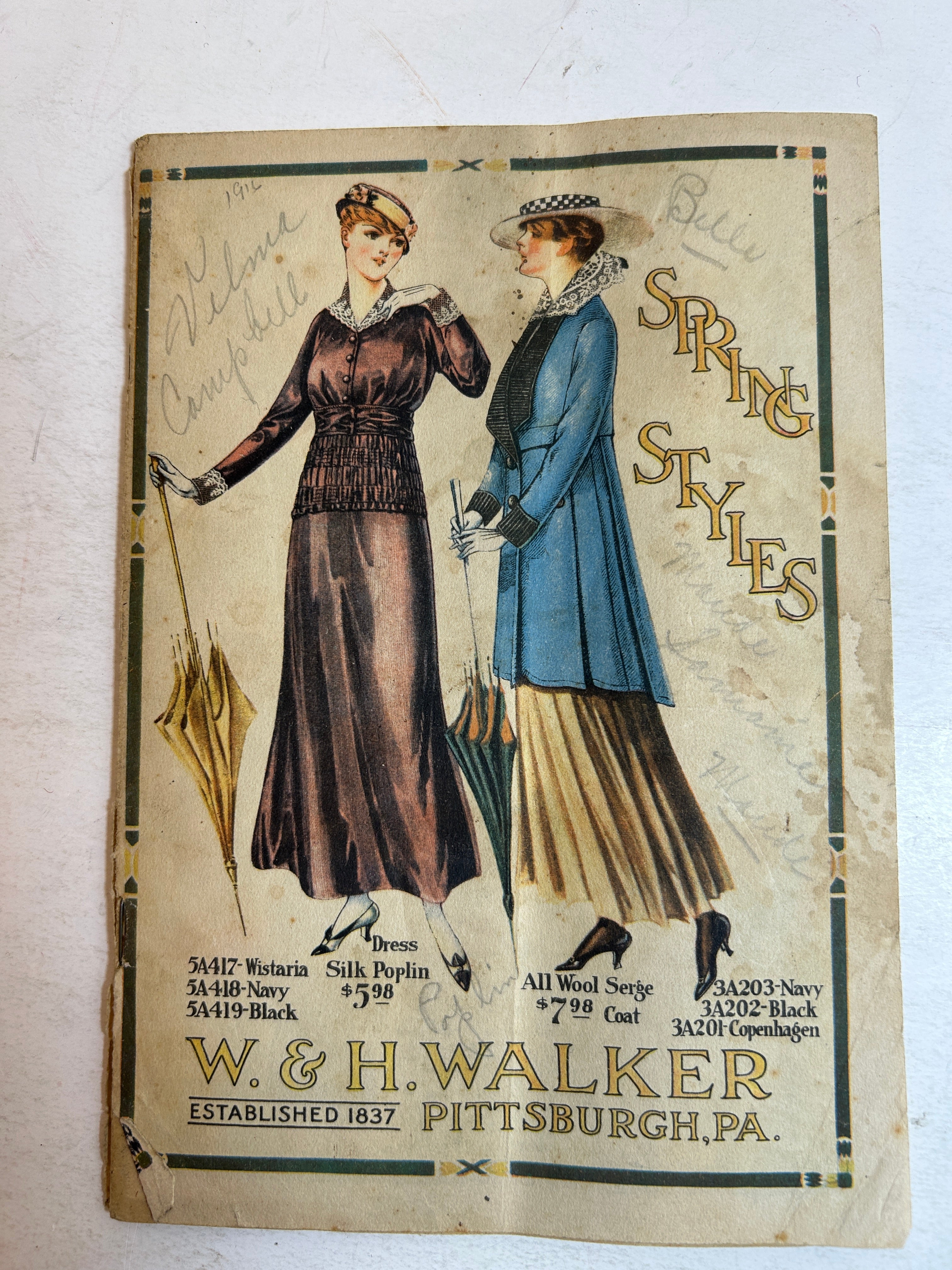 WH Walker Catalog 1916
