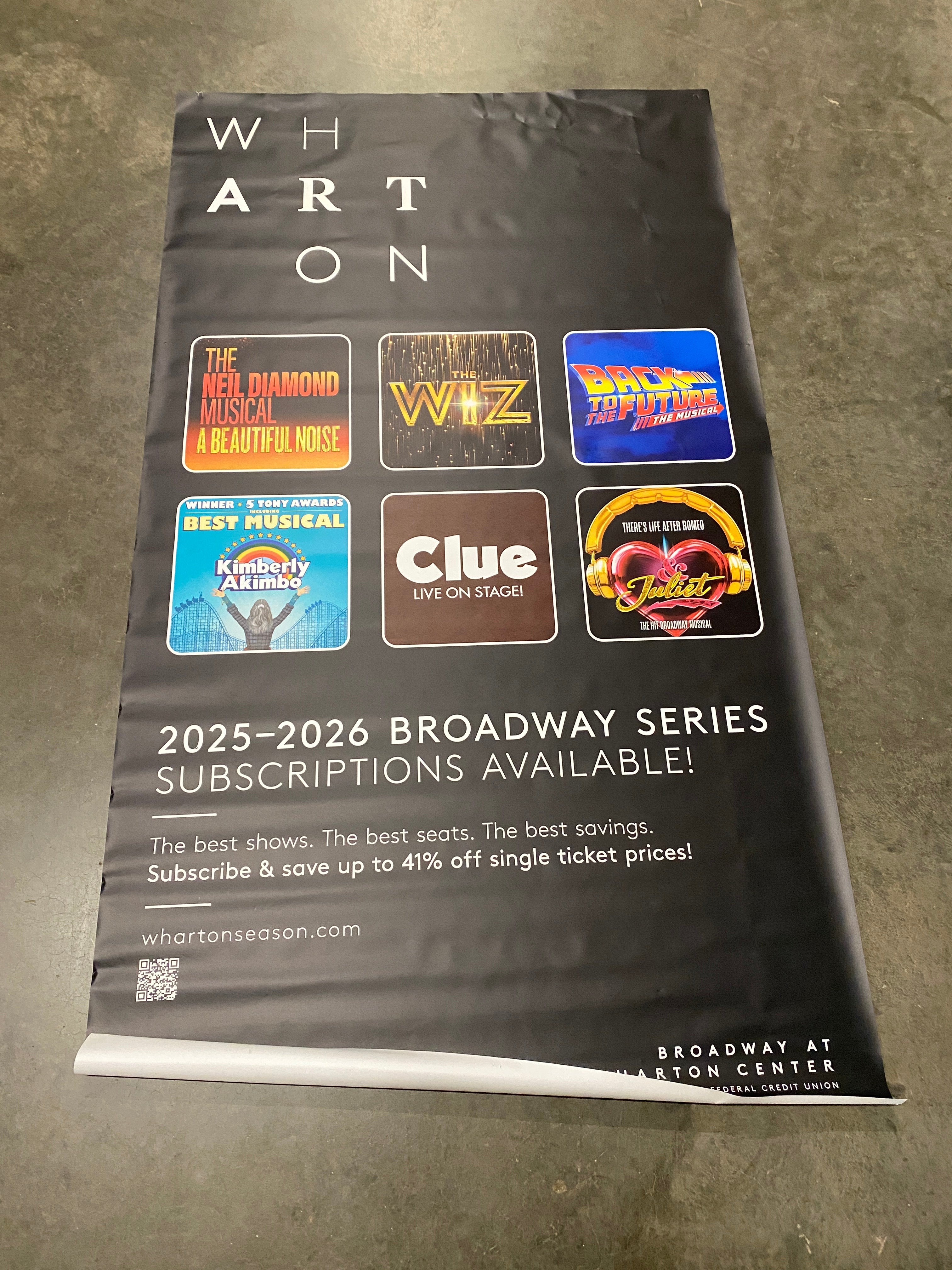 Wharton Center '2025-2026 Broadway series and subscriptions' Promotional Poster