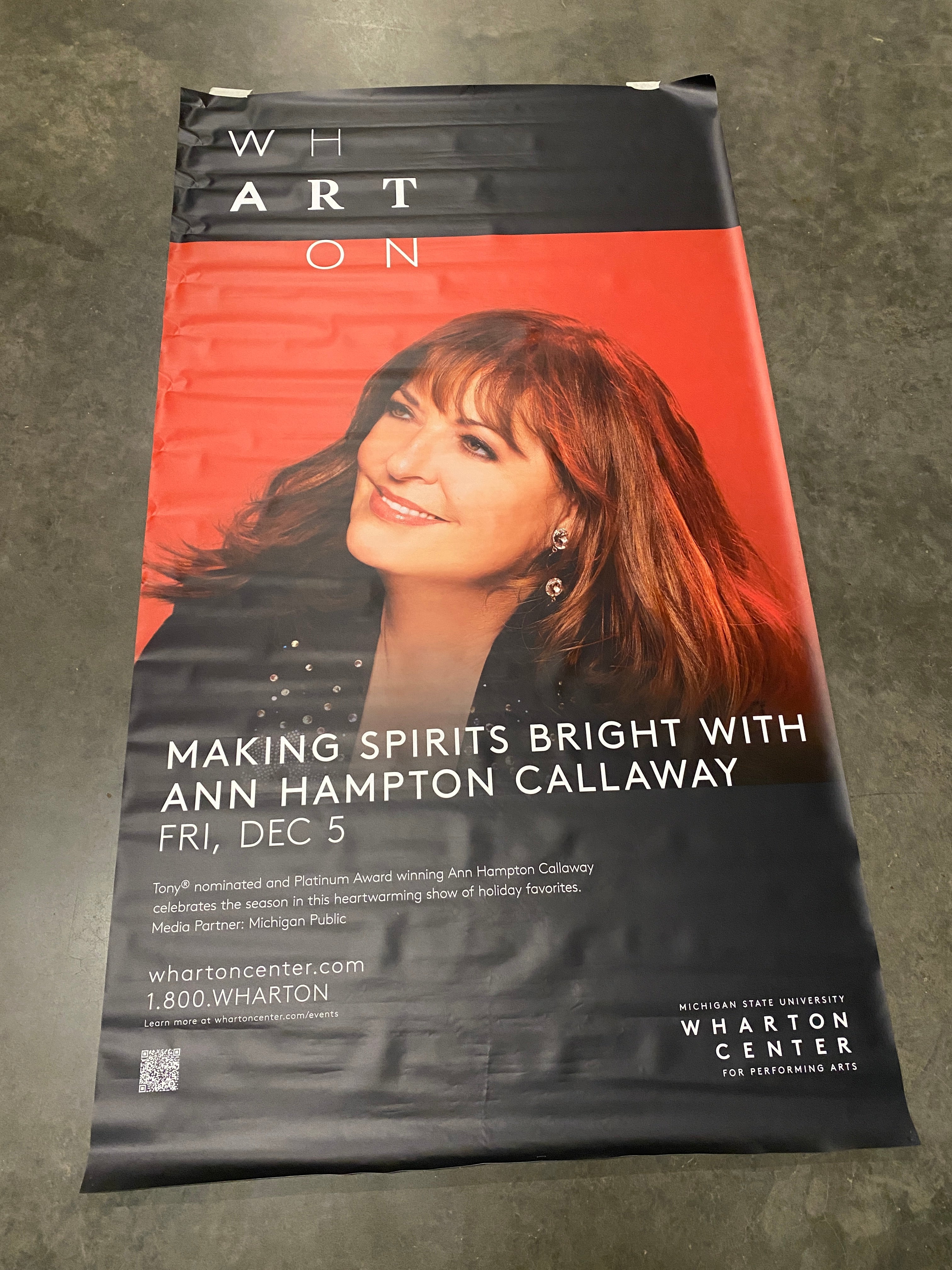 Wharton Center 'Making Spirits Bright With Ann Hampton Callaway' Promotional Poster