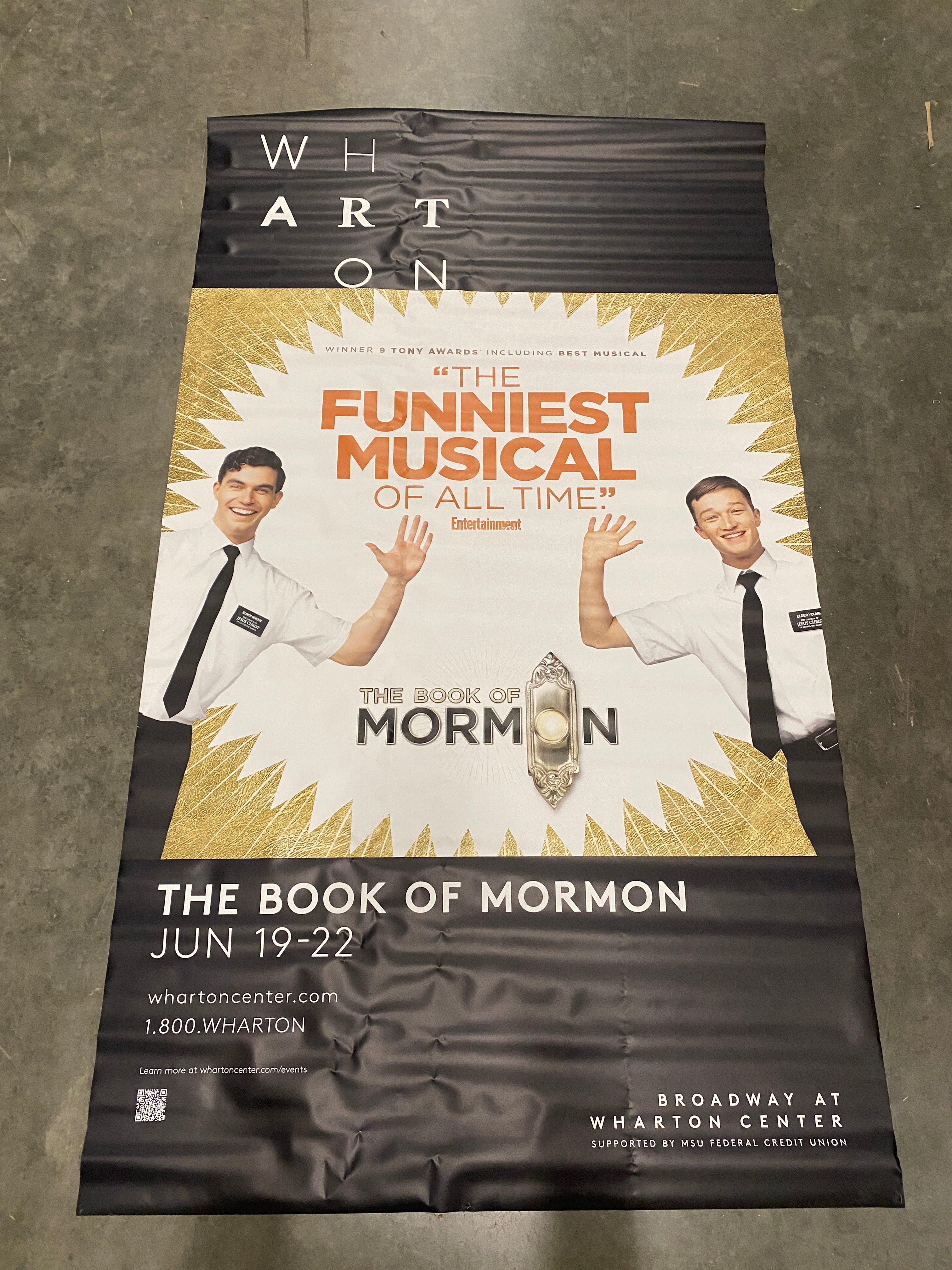 Wharton Center 'The Book of Mormon Musical' Promotional Poster