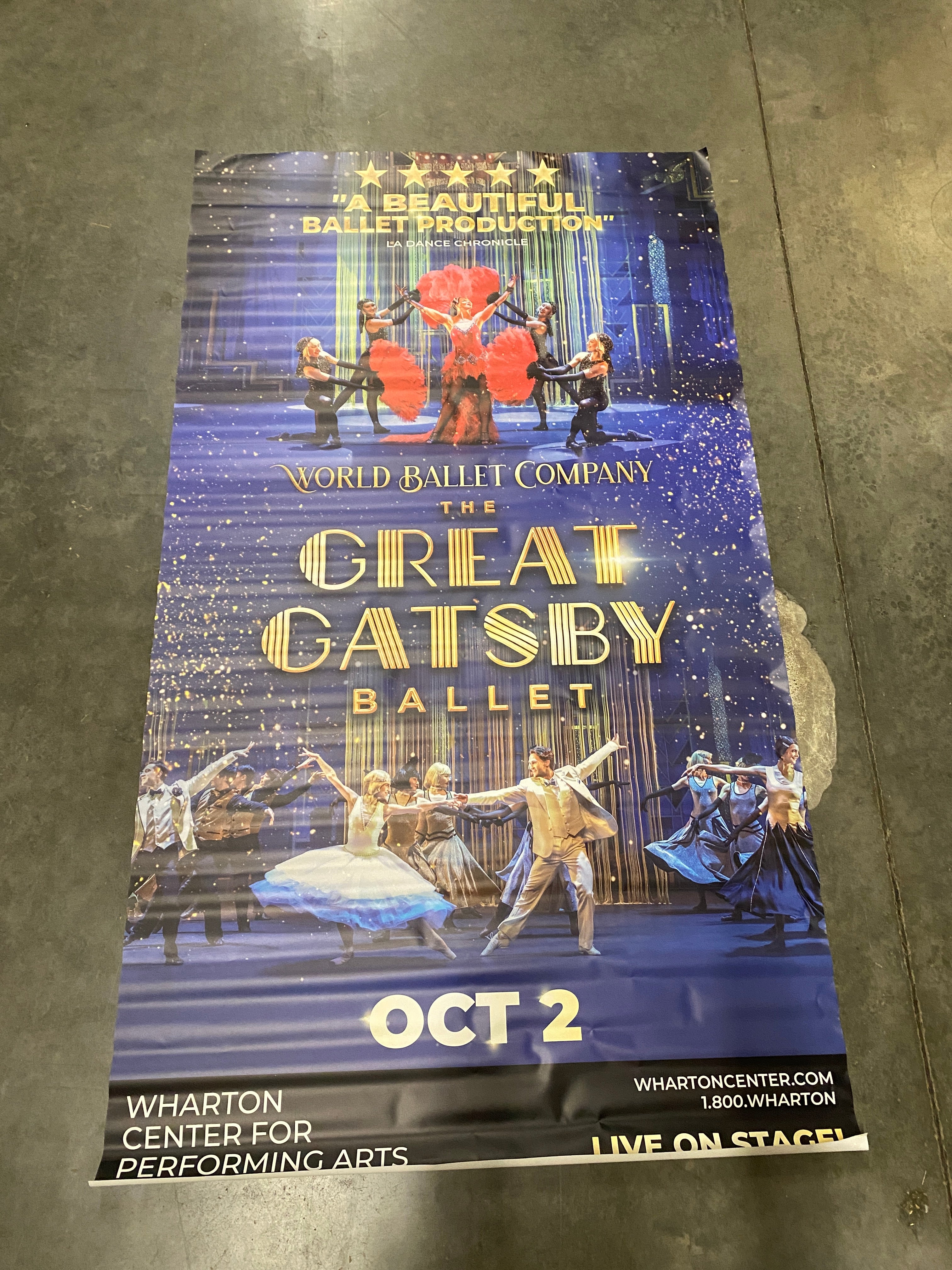 Wharton Center 'The Great Gatsby Ballet' Promotional Poster