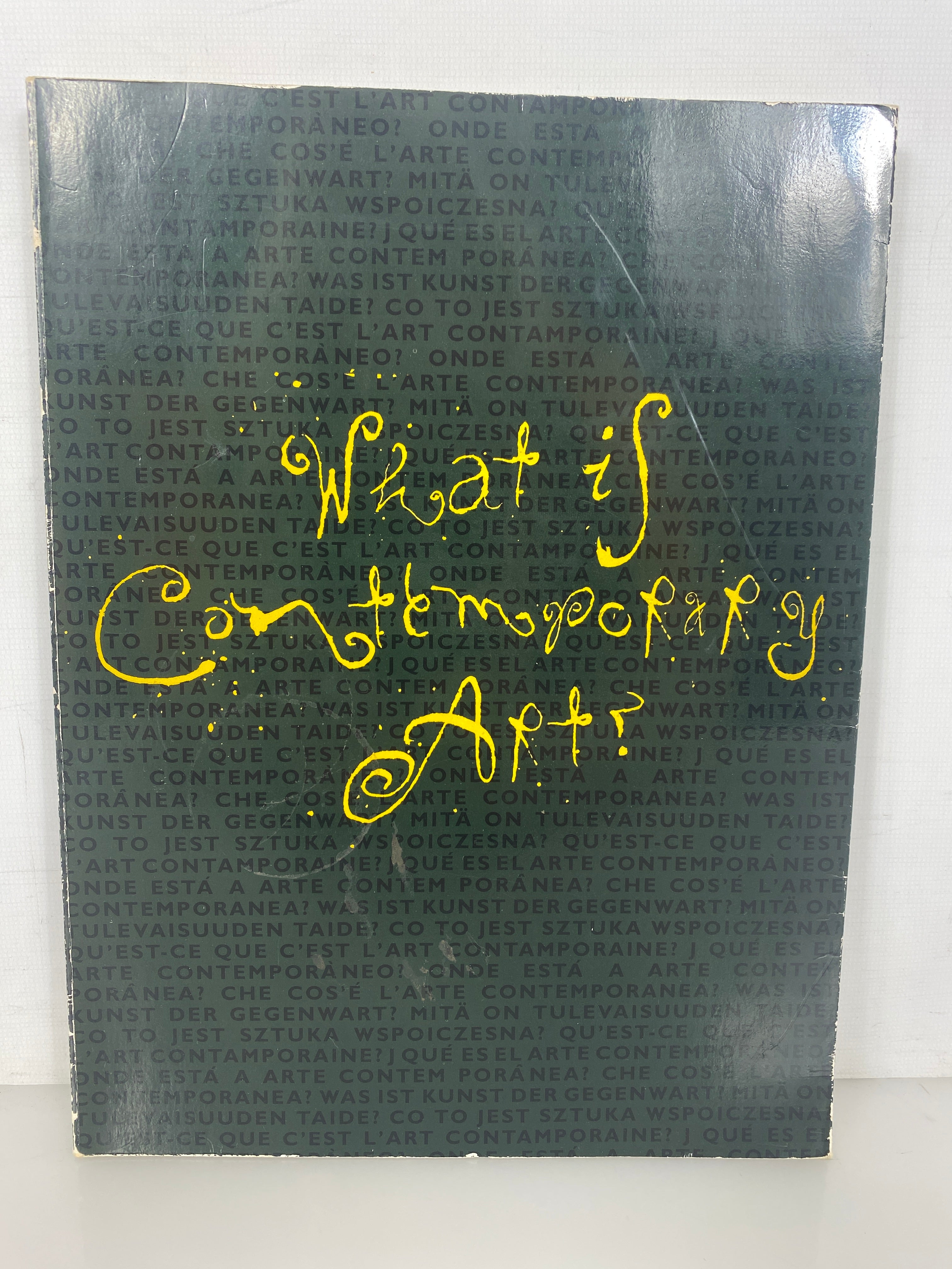What is Contemporary Art? 1989 Rooseum Malmo Sweden SC Catalog
