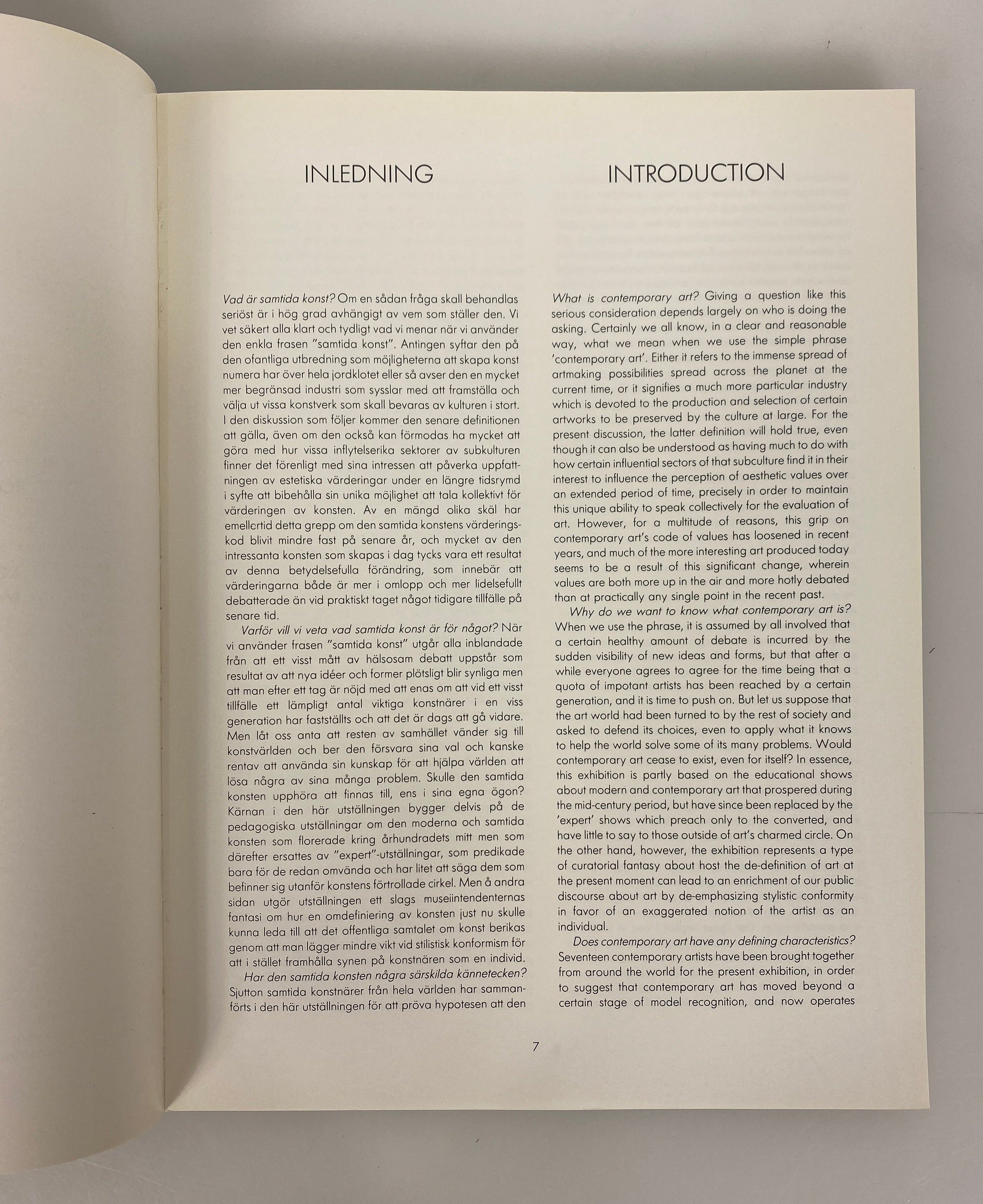What is Contemporary Art? 1989 Rooseum Malmo Sweden SC Catalog