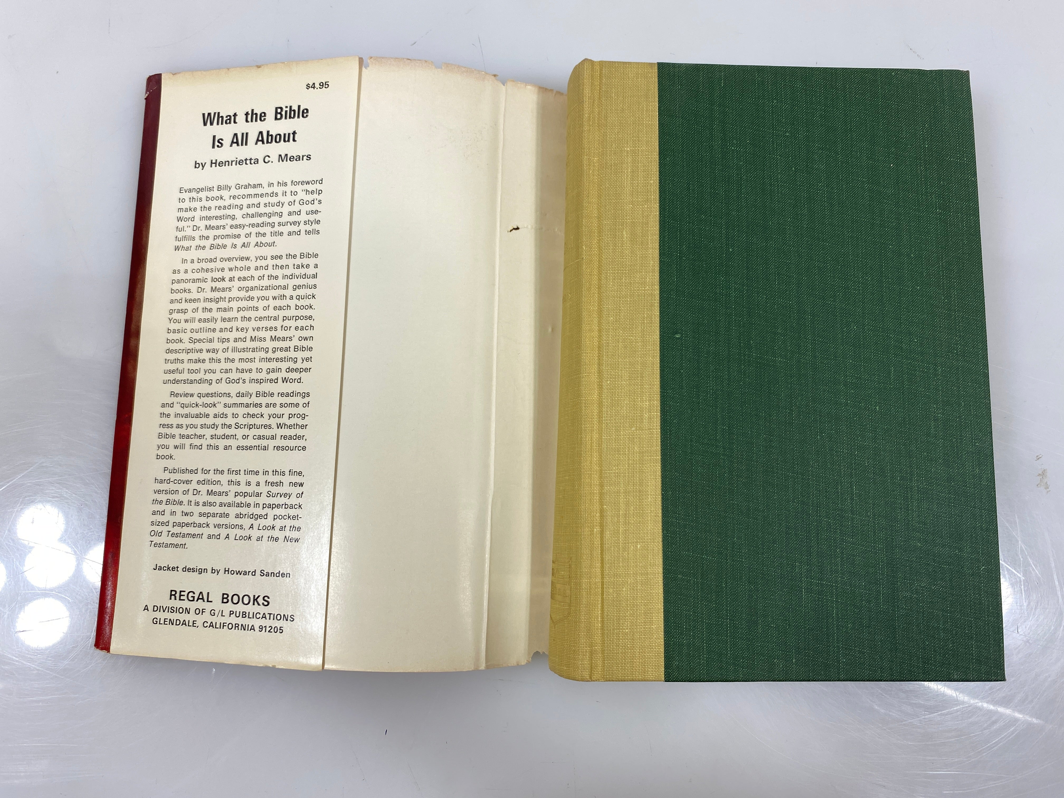 What the Bible is All About by Mears 1966 HCDJ