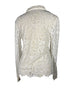 White Catherine Malandrino Lace Blouse Women's Size L