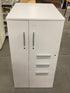 White Left Opening Cabinet w/ Drawers and Shelves 45"