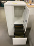 White Left Opening Cabinet w/ Drawers and Shelves