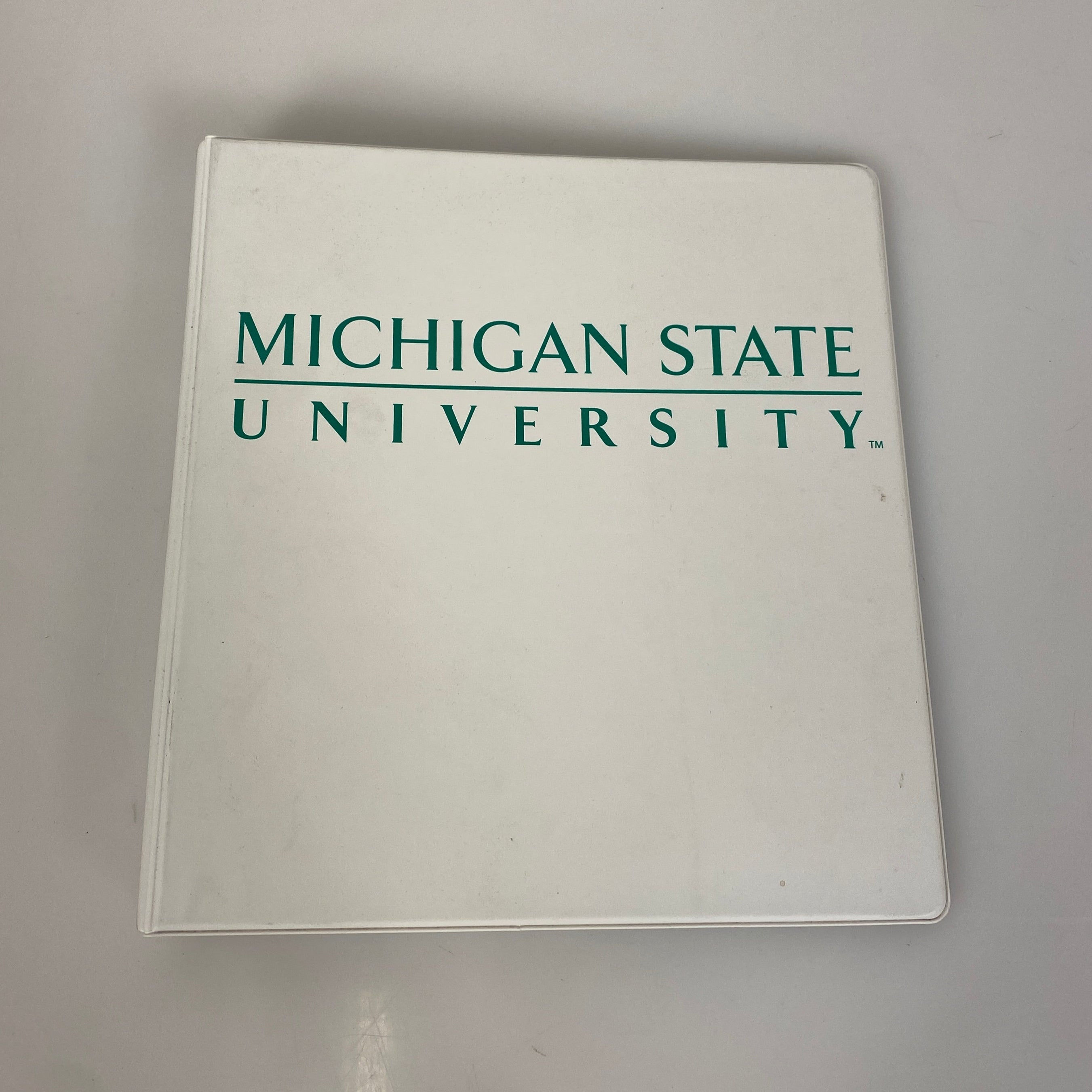White Michigan State University 3-Ring Binder