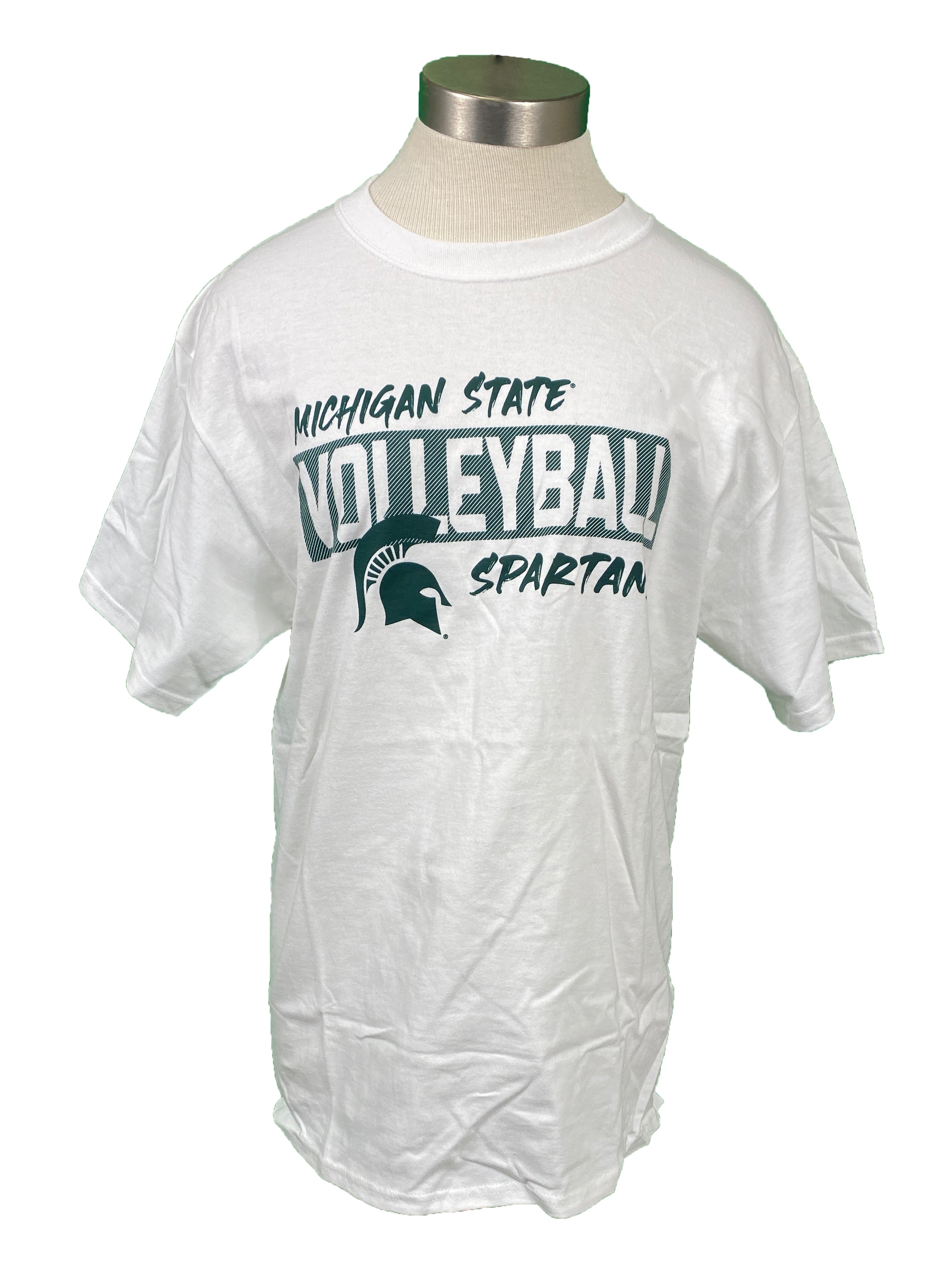 White Michigan State Volleyball T-Shirt Unisex Size M