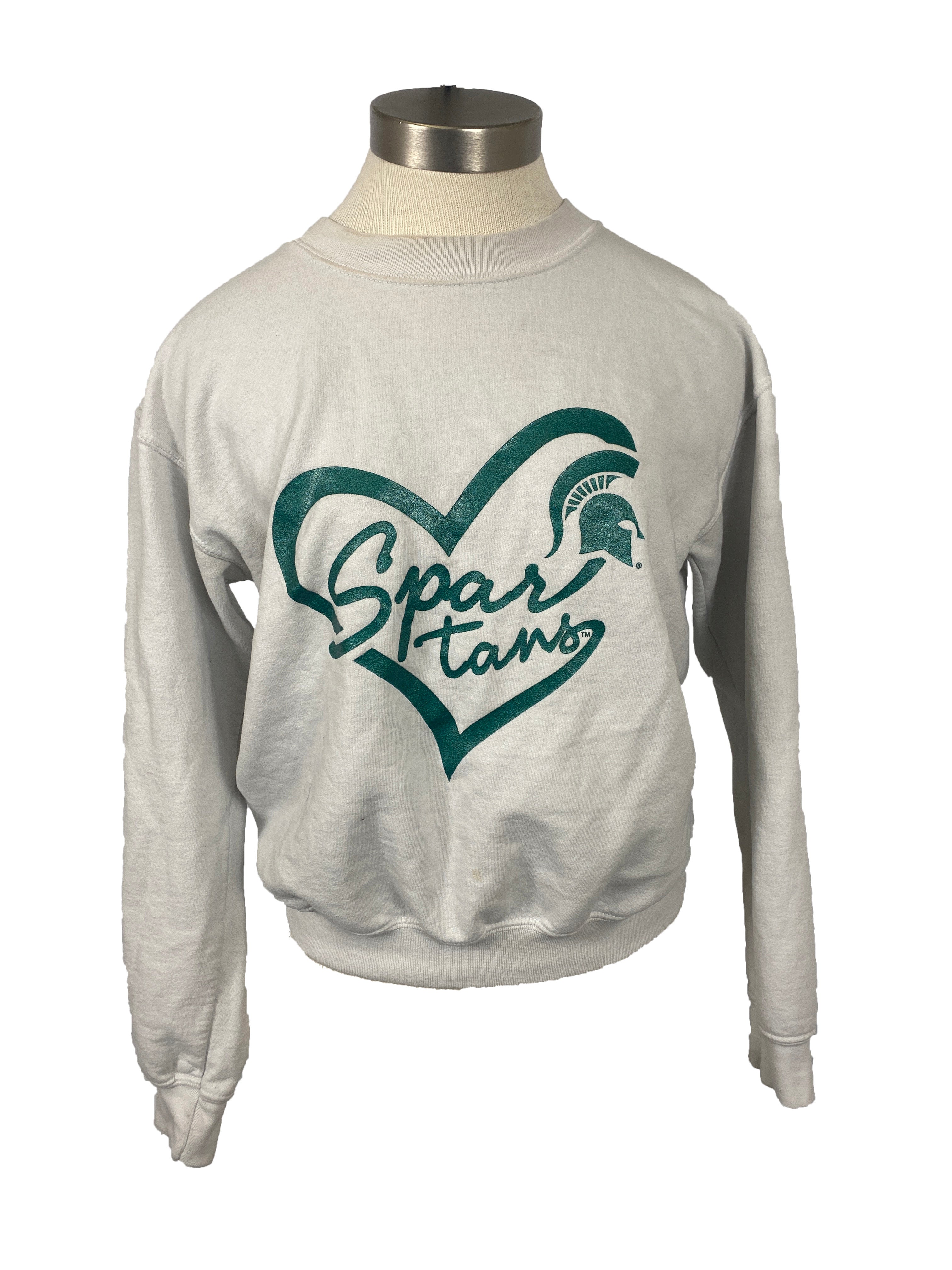 White MSU Sweatshirt Women's Size S