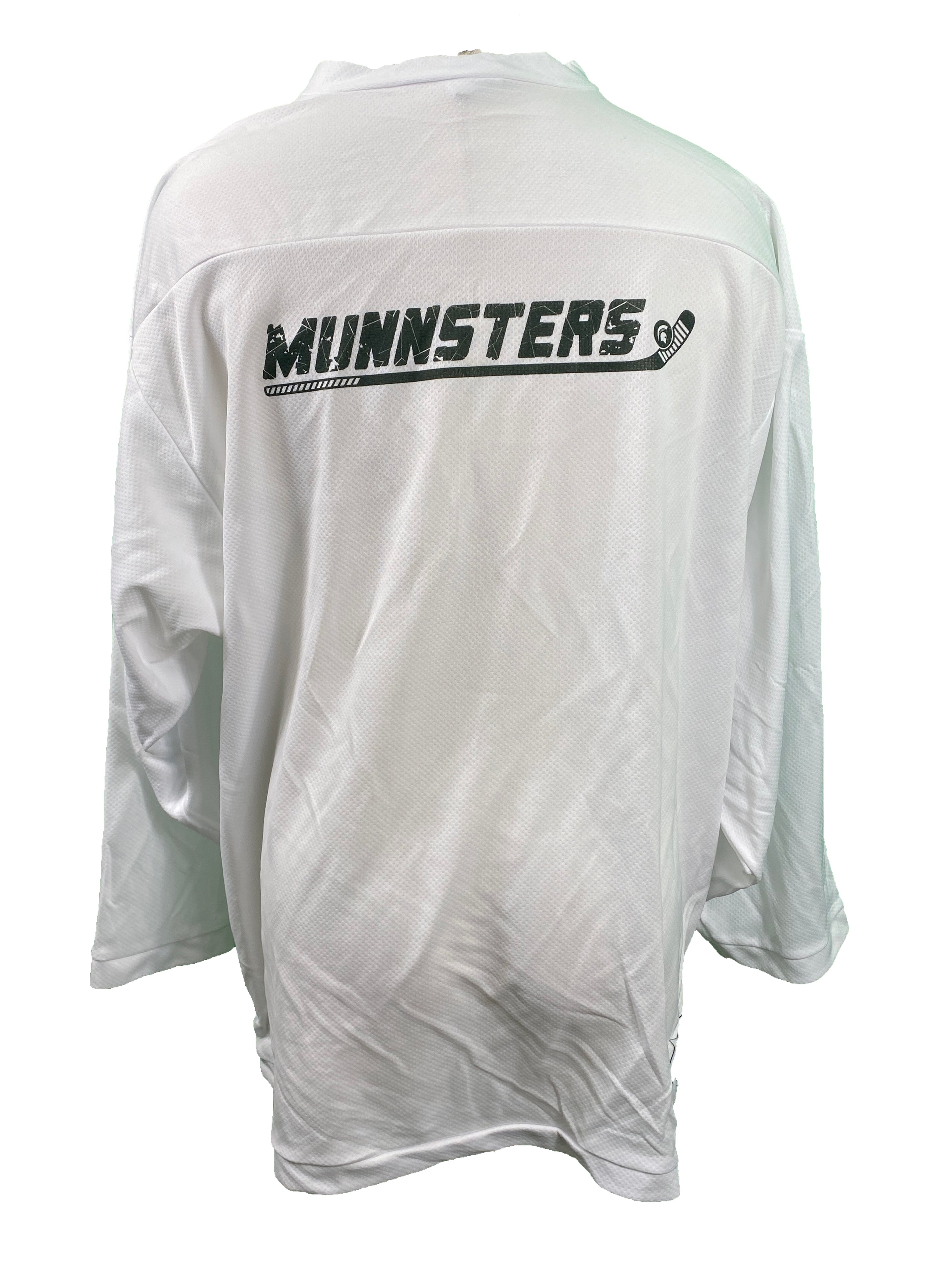 White Munnsters MSU Hockey Jersey Unisex Size L